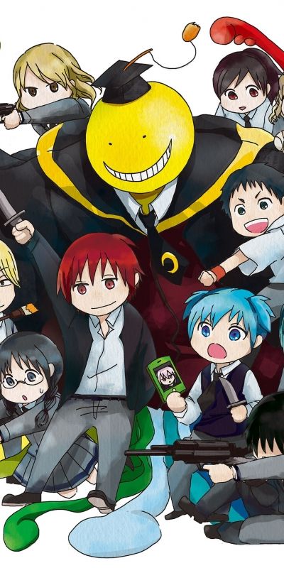 イメージを携帯電話にダウンロード: 律（暗殺教室）, アニメ, 暗殺教室, コロ先生, 塩田渚, 赤羽カルマ, 茅野カエデ, 杉野友仁, 磯貝 ...