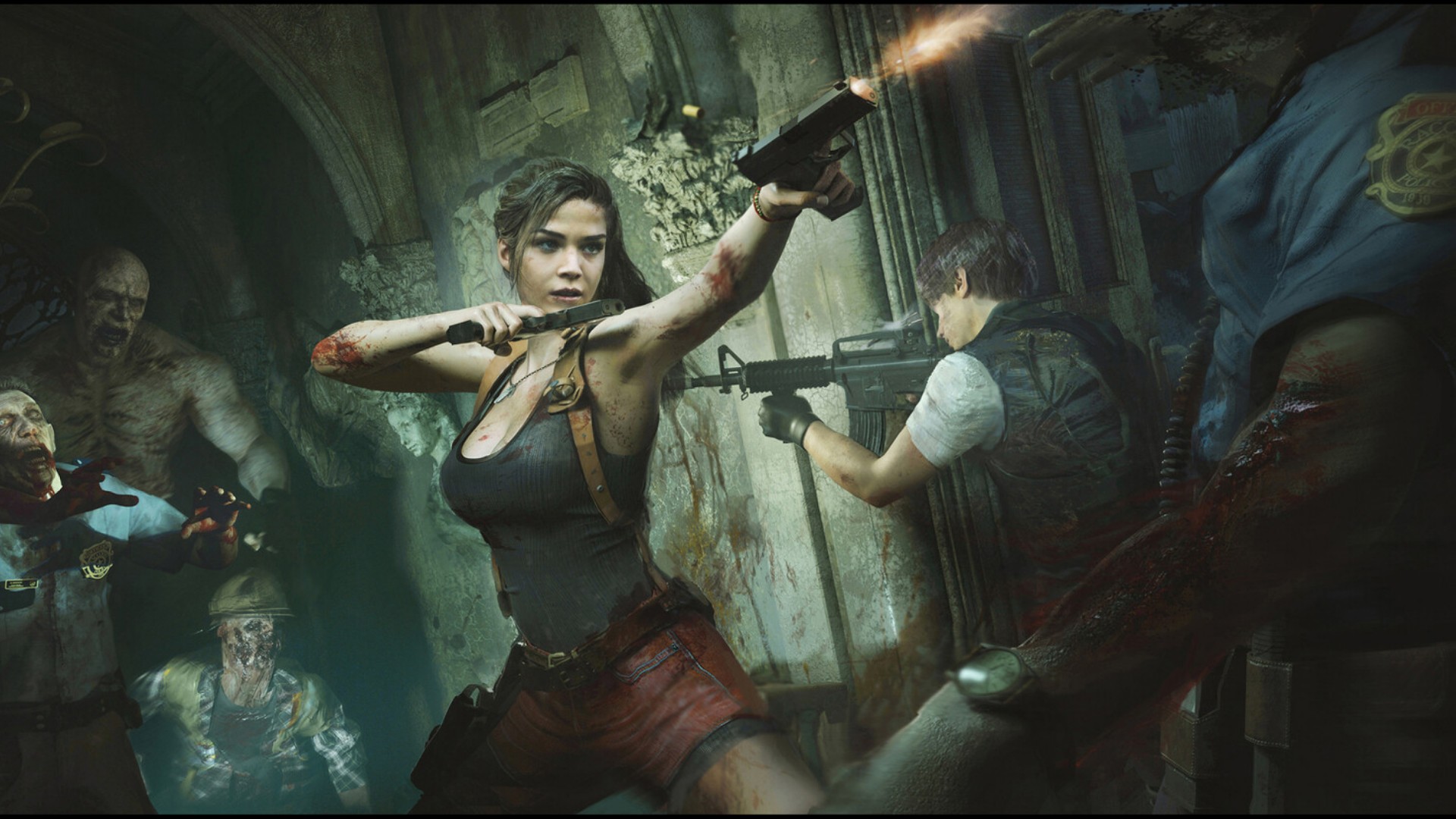 Laden Sie das Resident Evil, Computerspiele, Zombie, Jill Valentine-Bild kostenlos auf Ihren PC-Desktop herunter