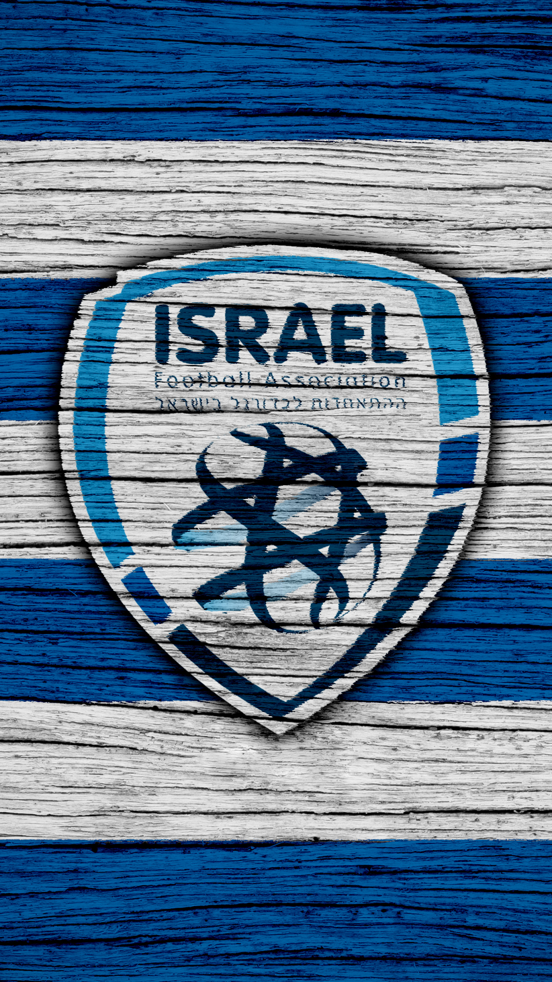 1149661 Hintergrundbild herunterladen sport, israelische fußballnationalmannschaft, israel, emblem, fußball, logo - Bildschirmschoner und Bilder kostenlos