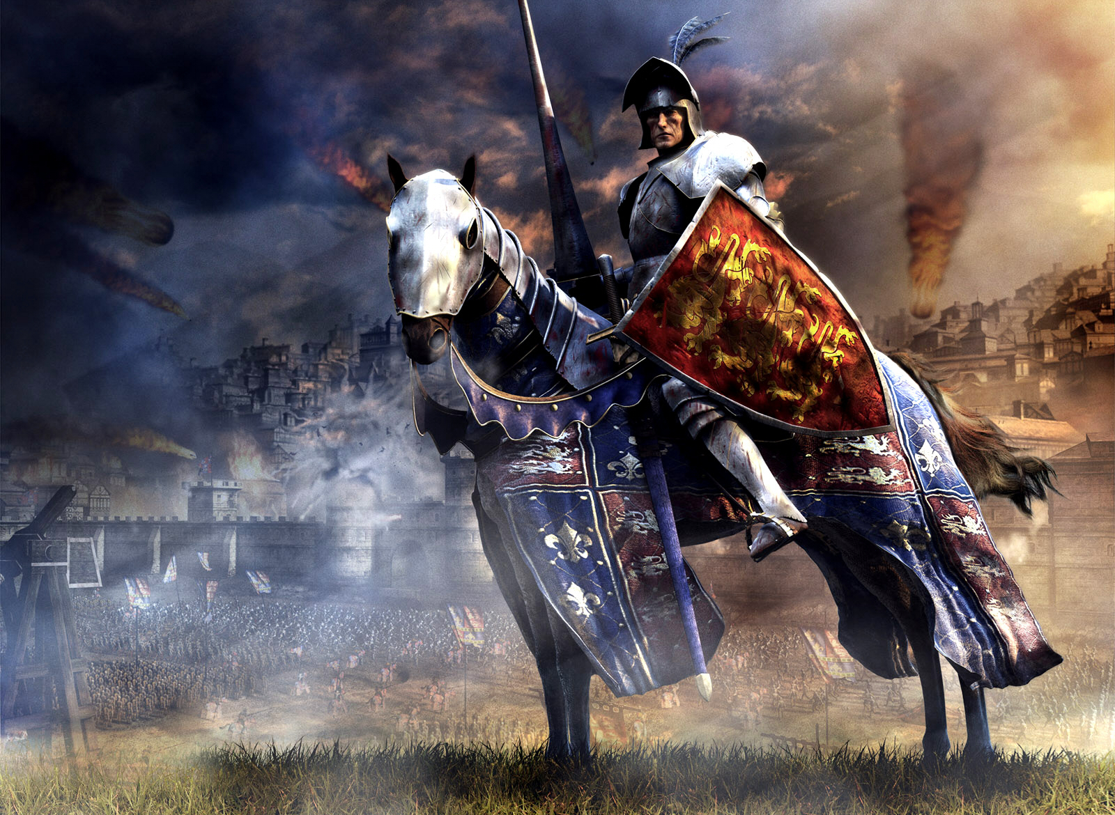 314593 télécharger le fond d'écran jeux vidéo, medieval ii: total war, armure, fantaisie, cheval, médiéval, guerrier, guerre totale - économiseurs d'écran et images gratuitement