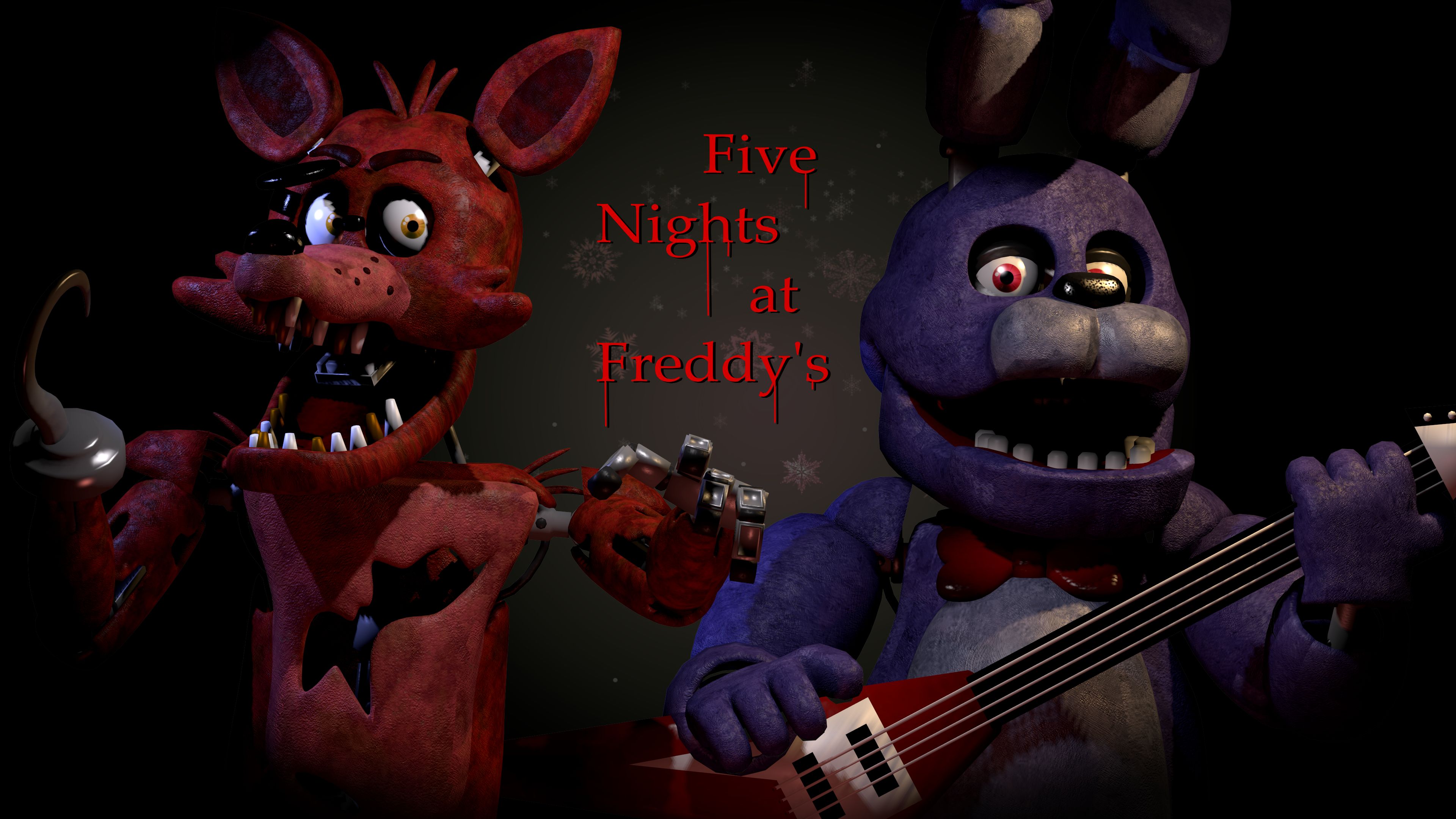 five nights at freddy's, video game, bonnie (five nights at freddy's), foxy (five nights at freddy's)