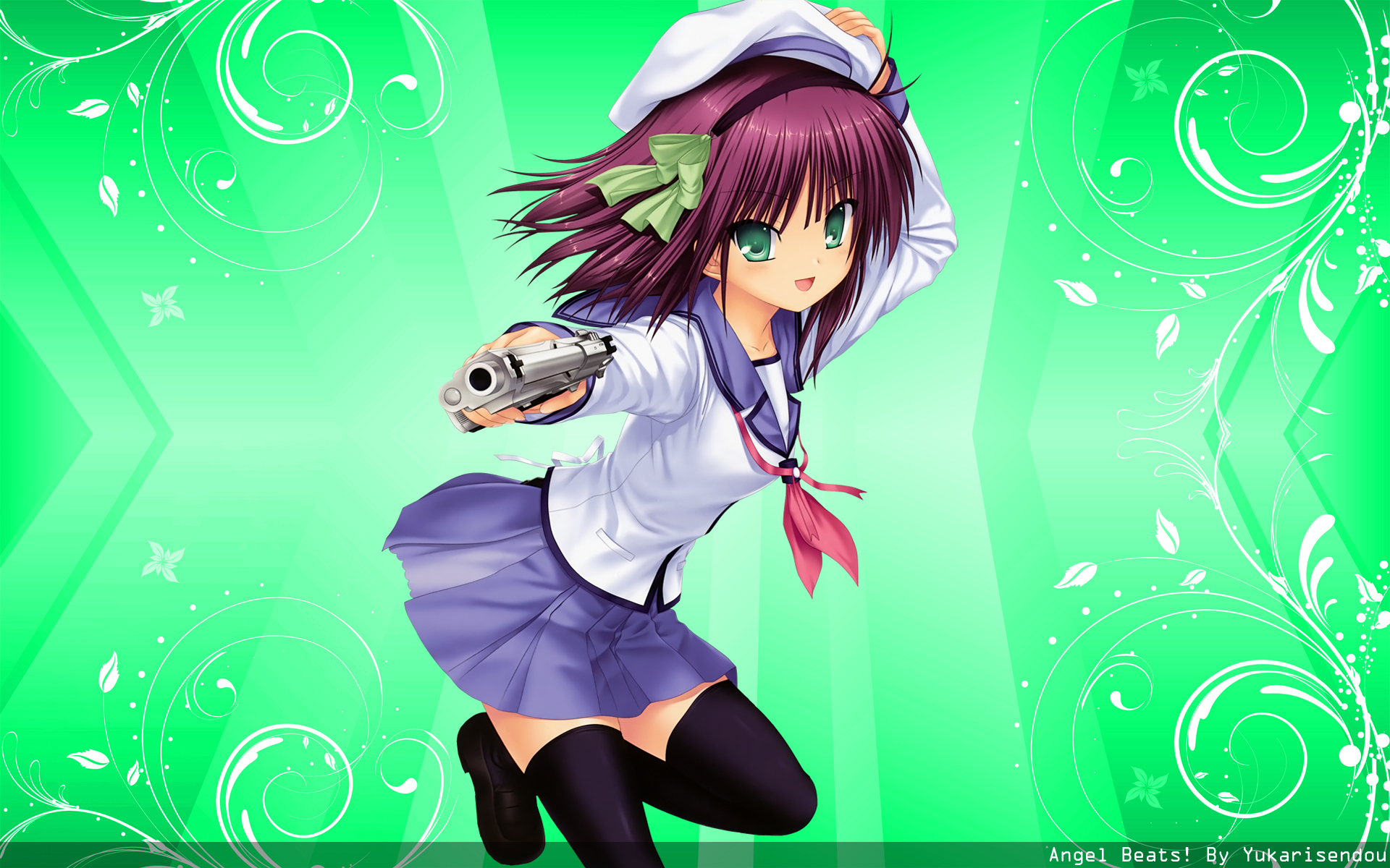 Free download wallpaper Anime, Angel Beats!, Yuri Nakamura on your PC desktop