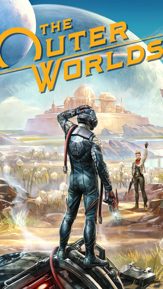 vertical wallpaper video game, the outer worlds