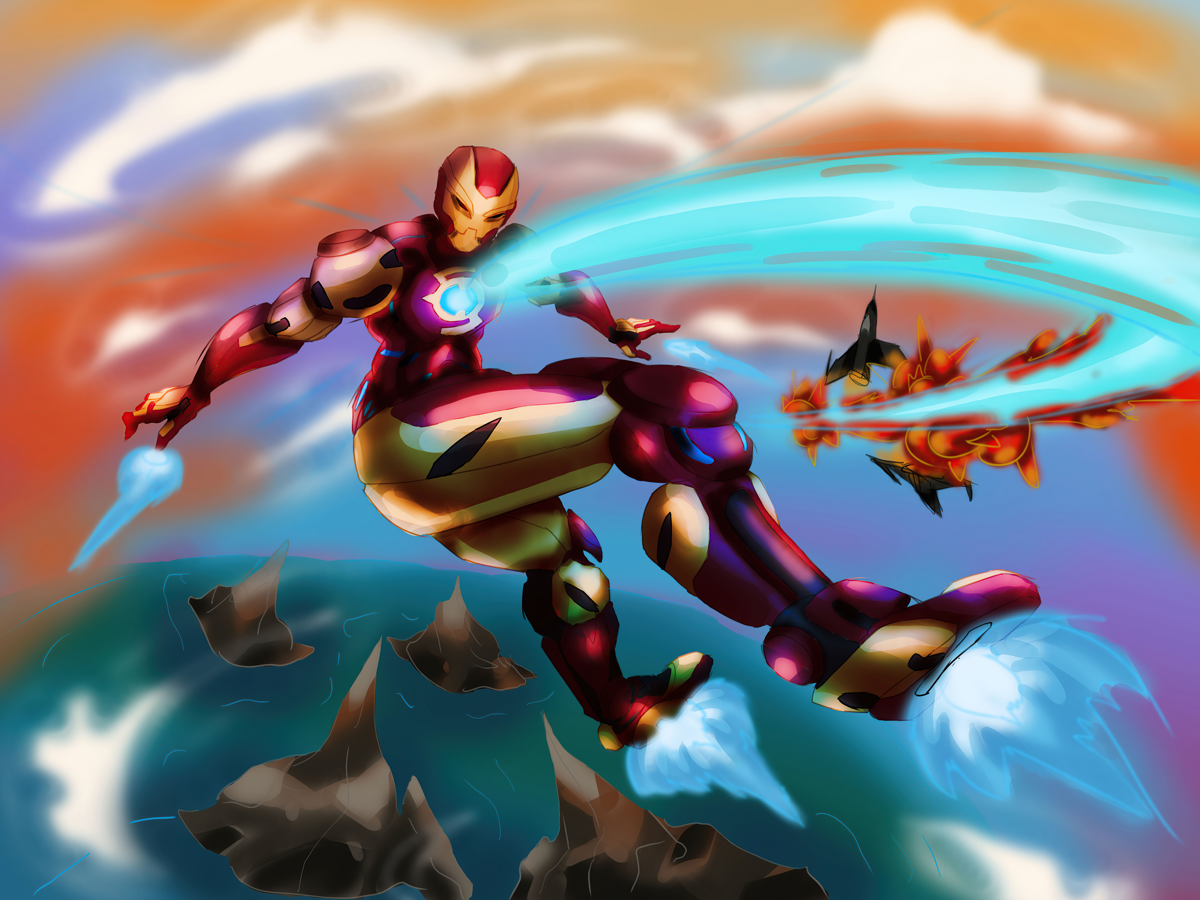 Handy-Wallpaper Iron Man, Comics kostenlos herunterladen.