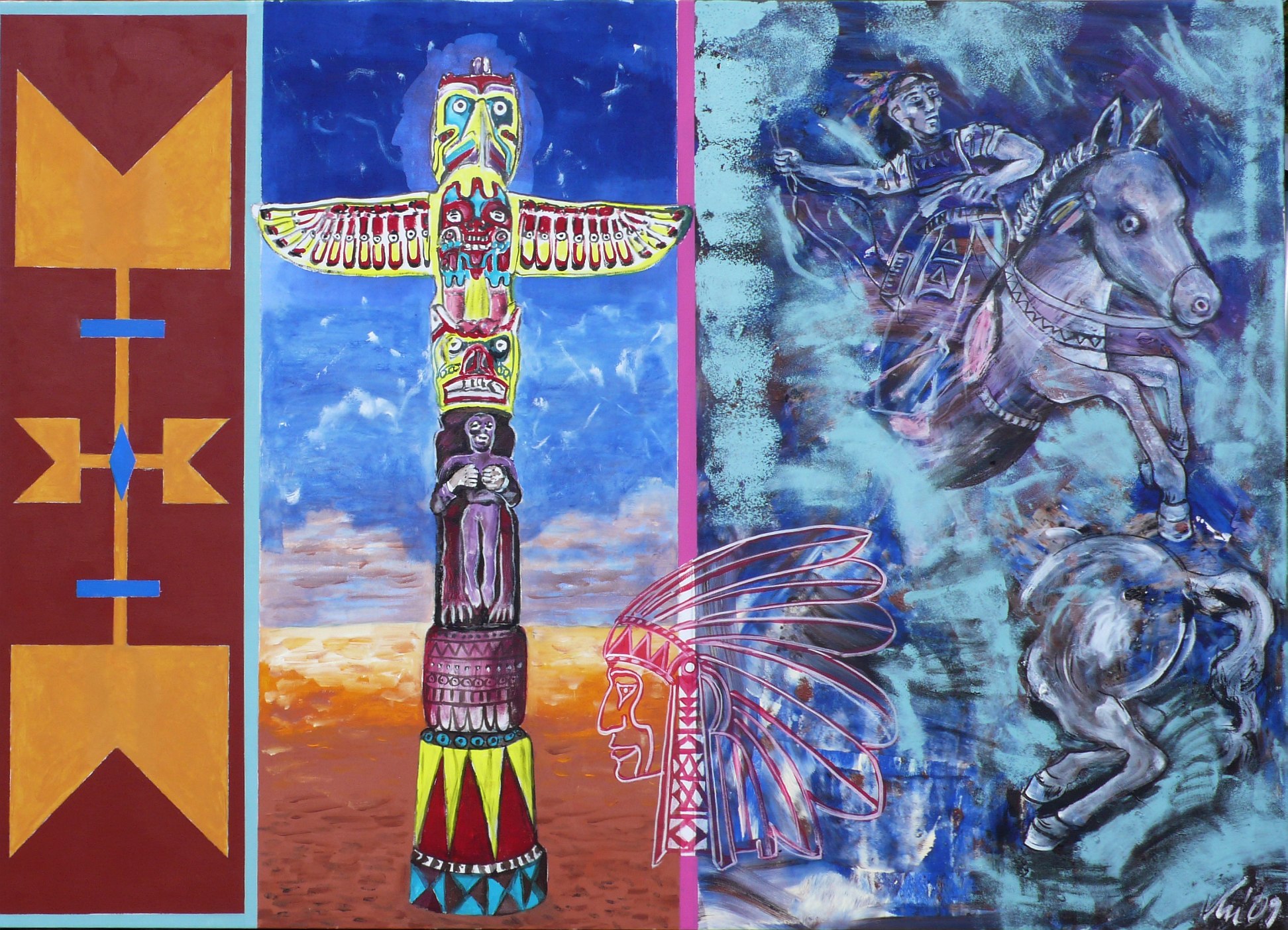 Handy-Wallpaper Künstlerisch, Amerikanischer Ureinwohner kostenlos herunterladen.