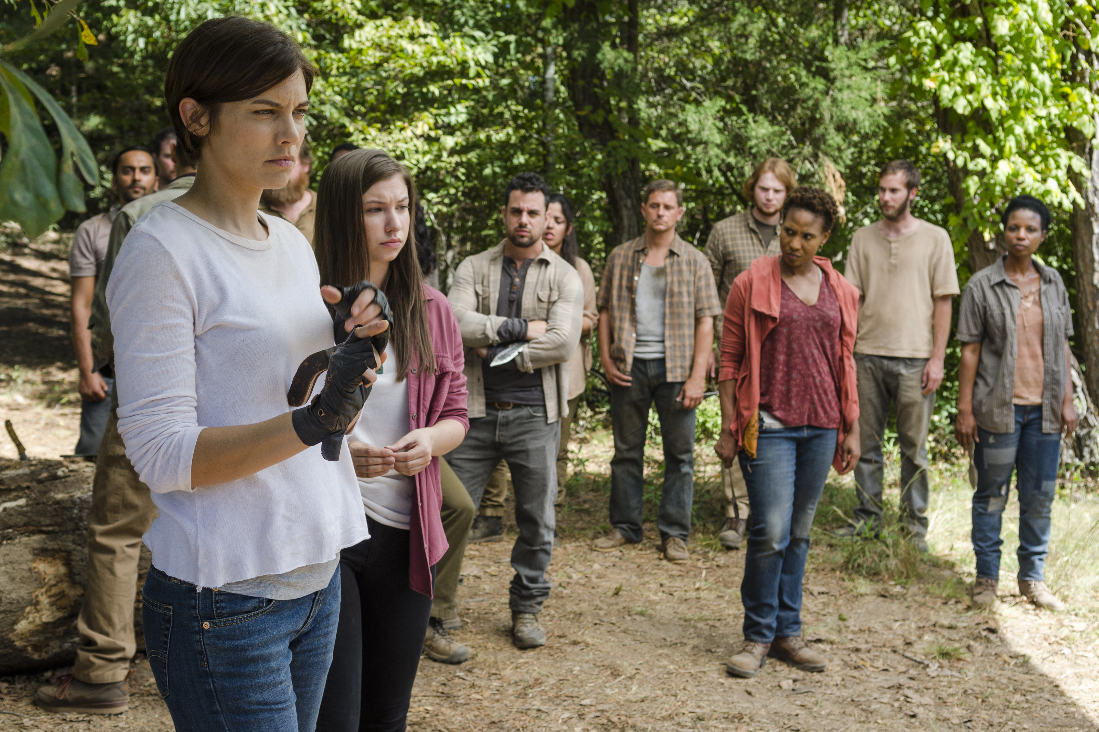 Baixar papel de parede para celular de Programa De Tv, The Walking Dead, Lauren Cohan, Maggie Greene, Enid (The Walking Dead), Katelyn Nacon gratuito.