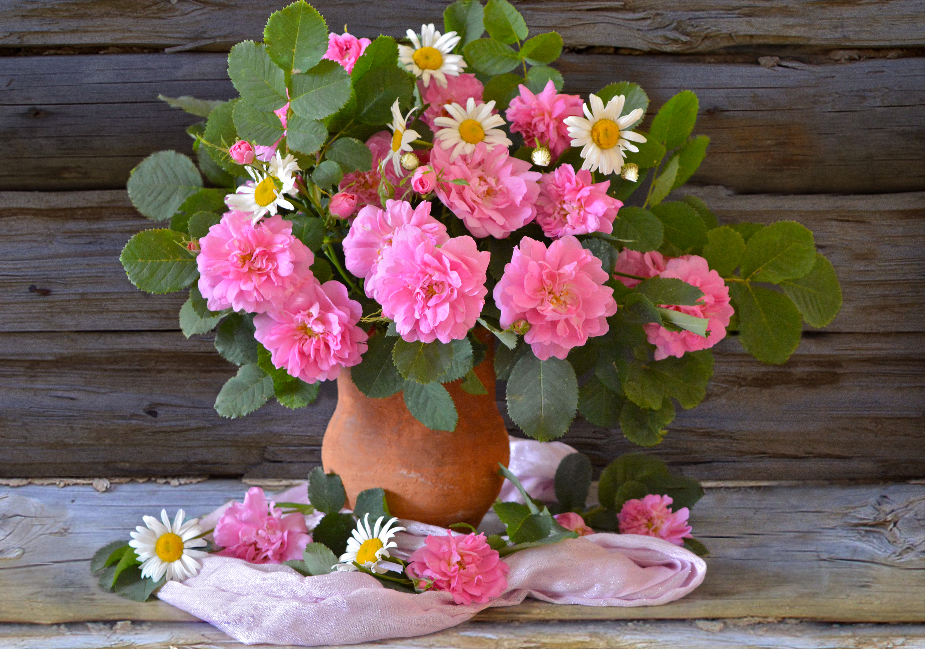 Téléchargez des papiers peints mobile Rose, Fleur, Vase, Photographie, Fleur Blanche, Fleur Rose, Nature Morte gratuitement.
