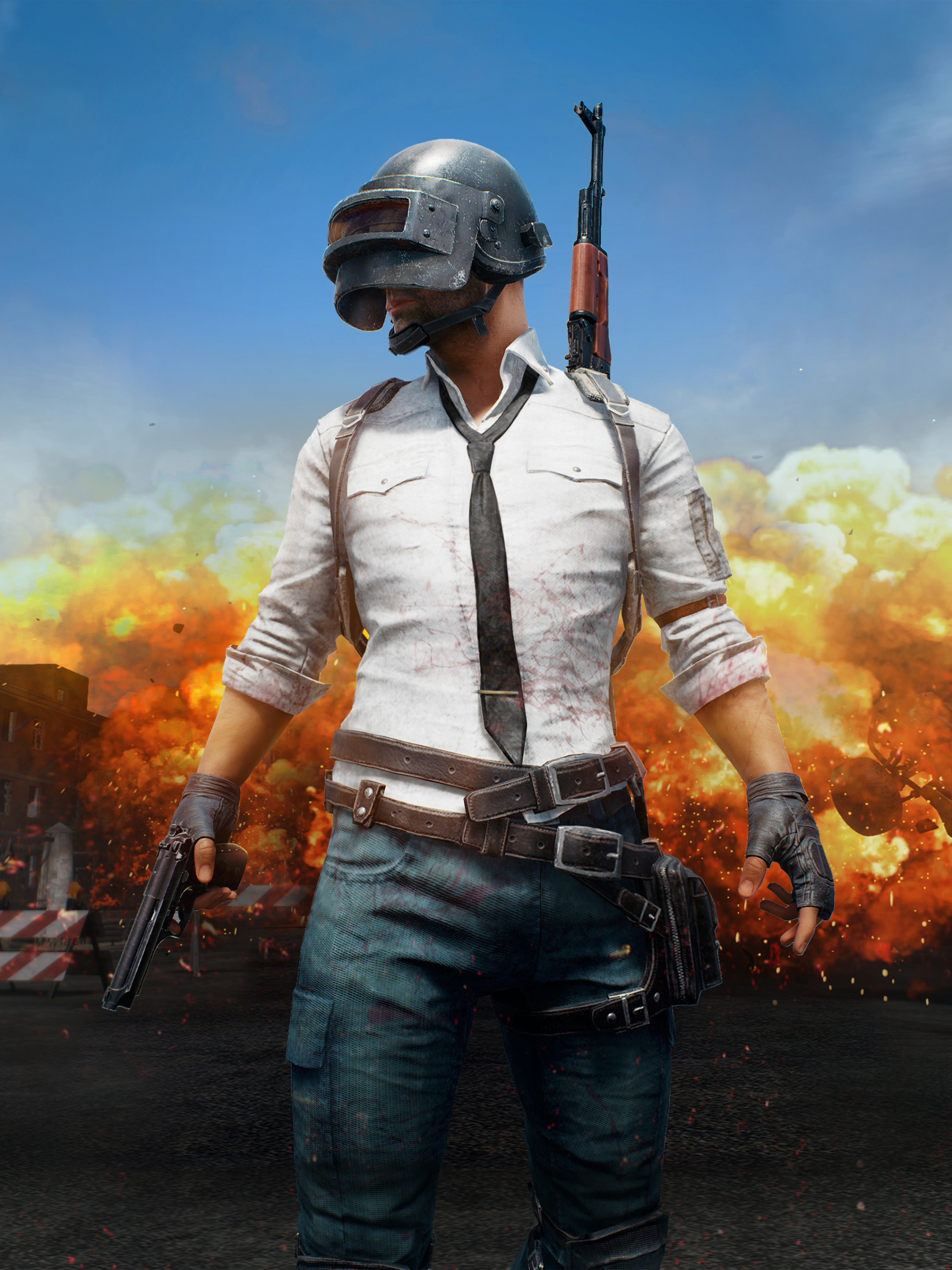 Download mobile wallpaper Explosion, Video Game, Gun, Playerunknown's Battlegrounds for free.