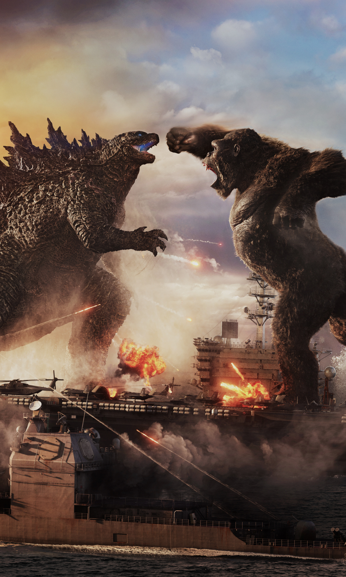 Handy-Wallpaper Filme, Godzilla, König Kong, Godzilla (Monsterverse), Godzilla Vs Kong, Monsterverse kostenlos herunterladen.