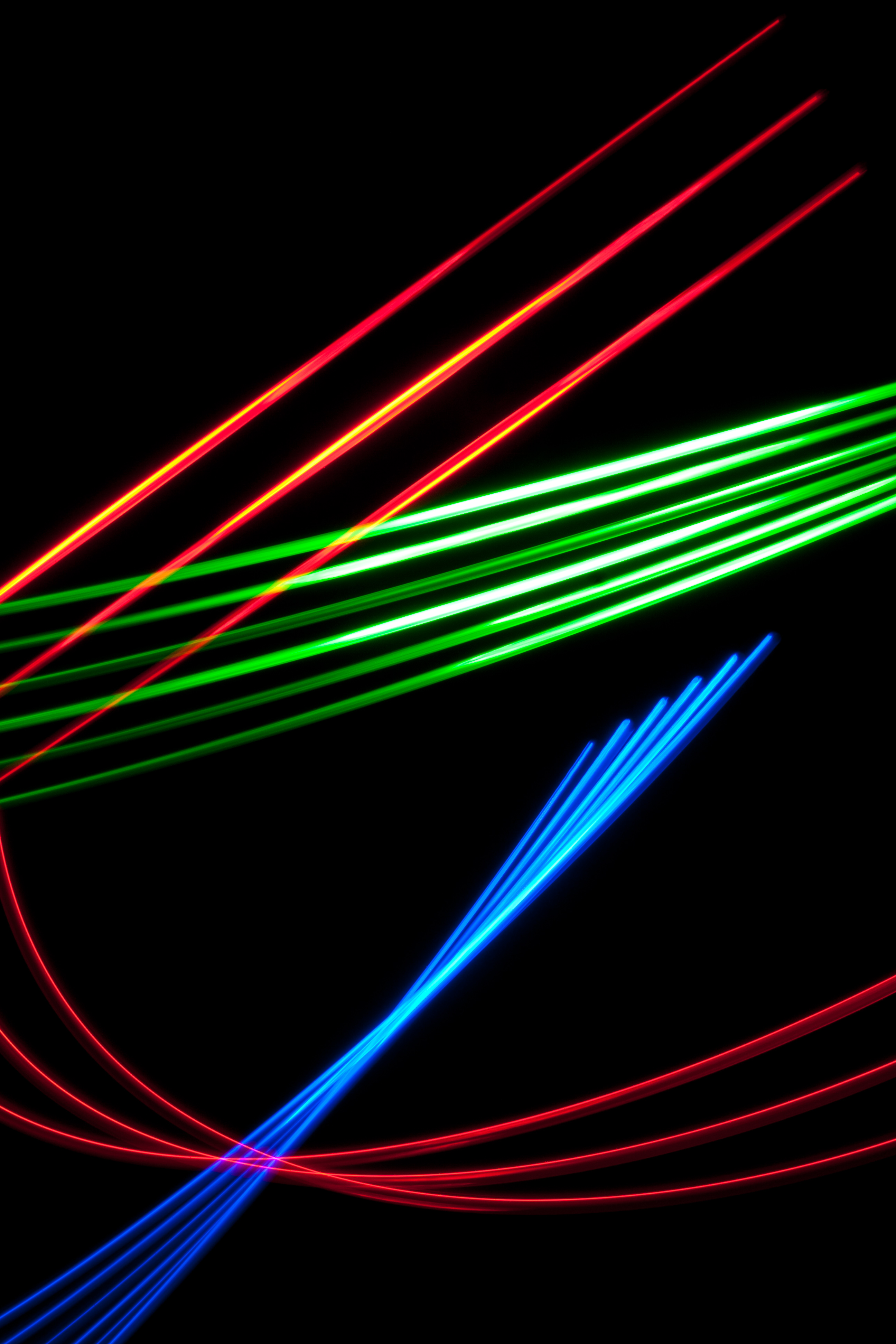 Download mobile wallpaper Motley, Multicolored, Abstract, Neon, Lines for free.