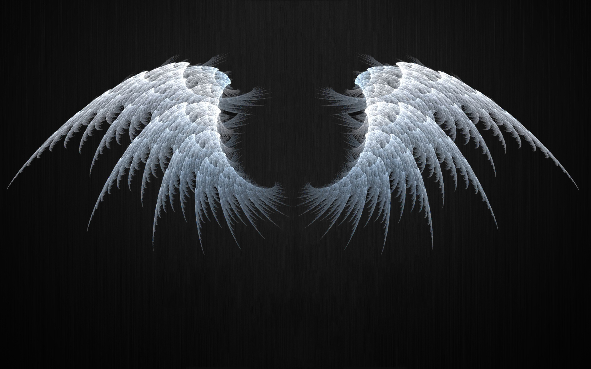Download mobile wallpaper Fractal, Abstract, Angel, Wings for free.