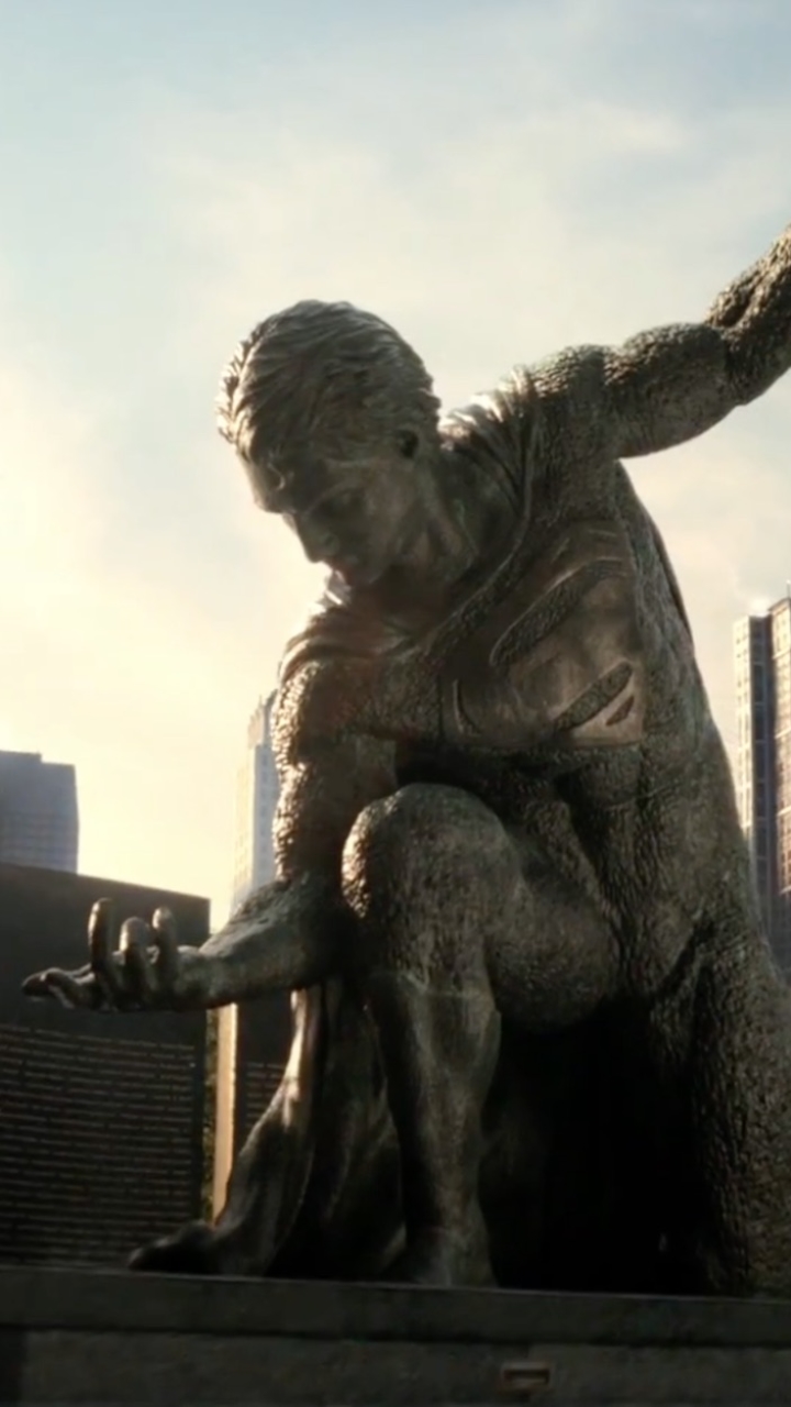 Handy-Wallpaper Statue, Filme, Übermensch, Batman V Superman: Dawn Of Justice kostenlos herunterladen.