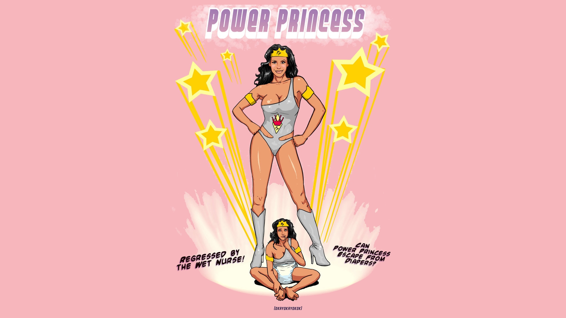 Laden Sie das Comics, Power Prinzessin-Bild kostenlos auf Ihren PC-Desktop herunter