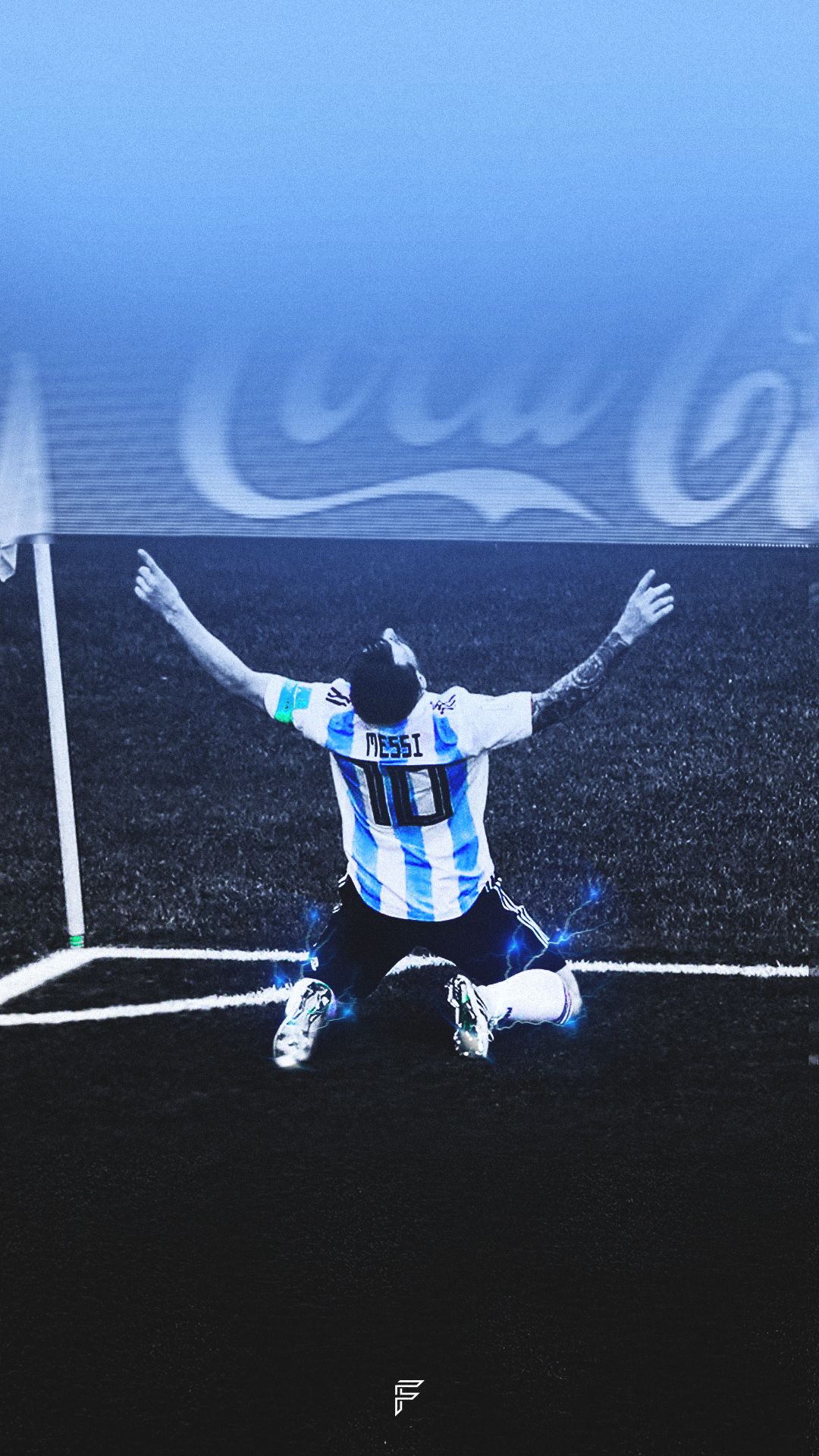 Lionel Messi celebrando un gol, fondo de pantalla perfecto para los aficionados