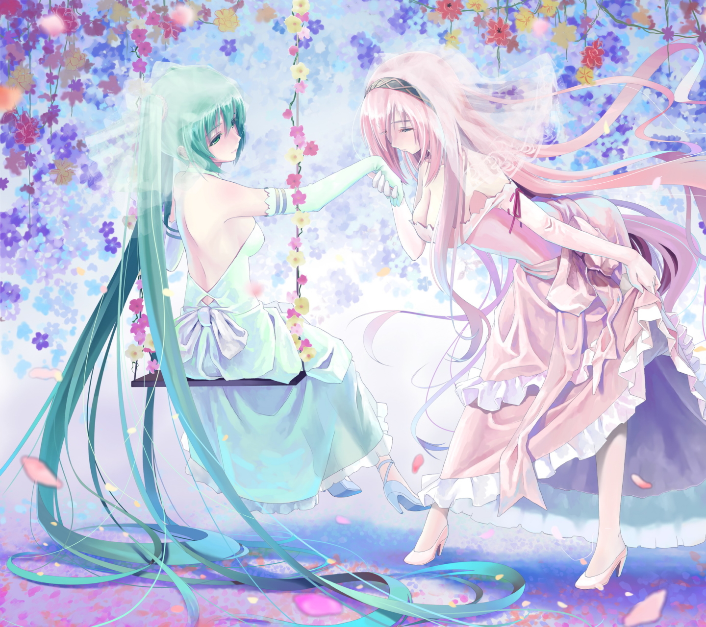 Descarga gratuita de fondo de pantalla para móvil de Vocaloid, Luka Megurine, Animado, Hatsune Miku.