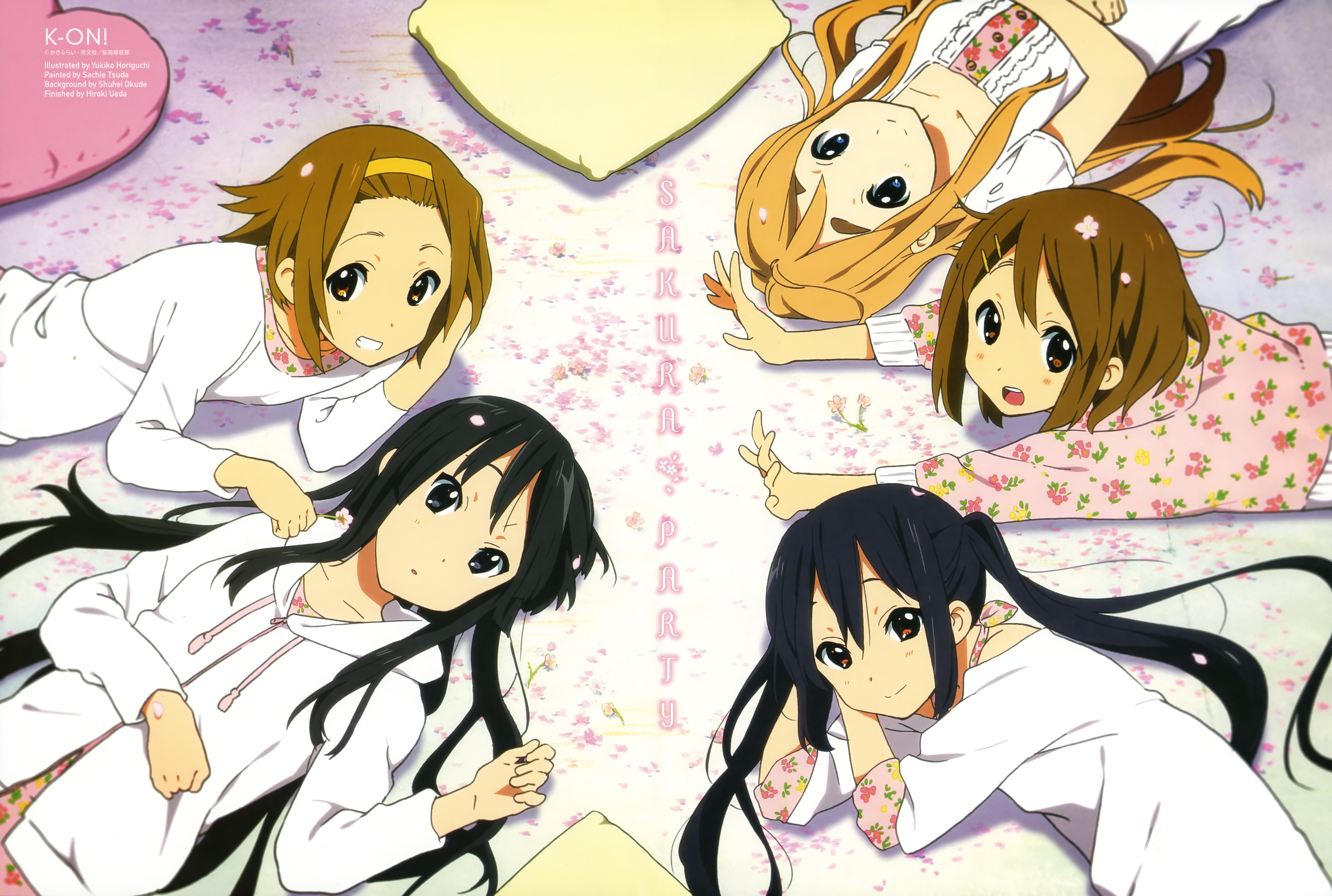 689941 Hintergrundbild herunterladen animes, k on!, azusa nakano, mio akiyama, ritsu tainaka, tsumugi kotobuki, yui hirasawa - Bildschirmschoner und Bilder kostenlos