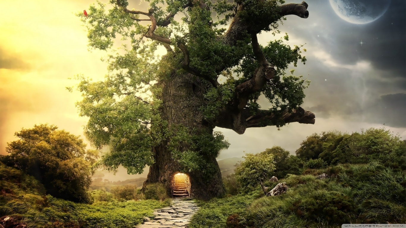 Free download wallpaper Fantasy, House on your PC desktop