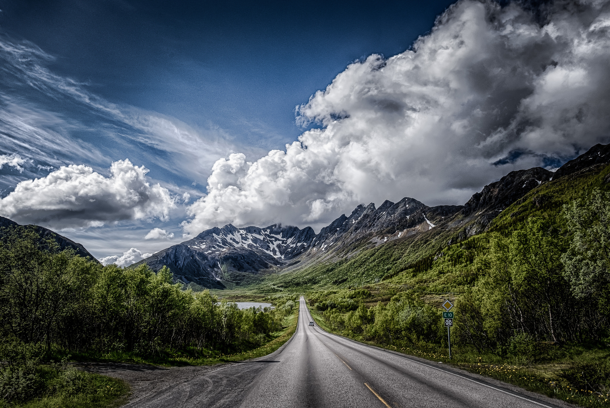 Free download wallpaper Landscape, Mountain, Road, Man Made on your PC desktop