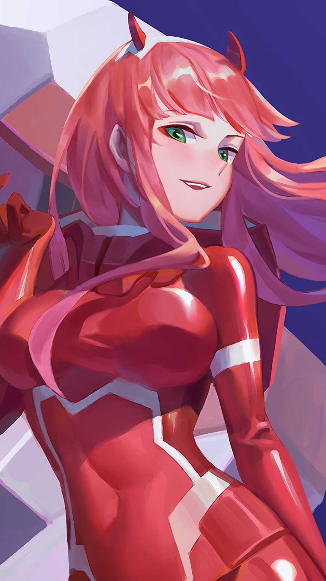 Handy-Wallpaper Animes, Darling In The Franxx, Zero Two (Liebling Im Franxx) kostenlos herunterladen.