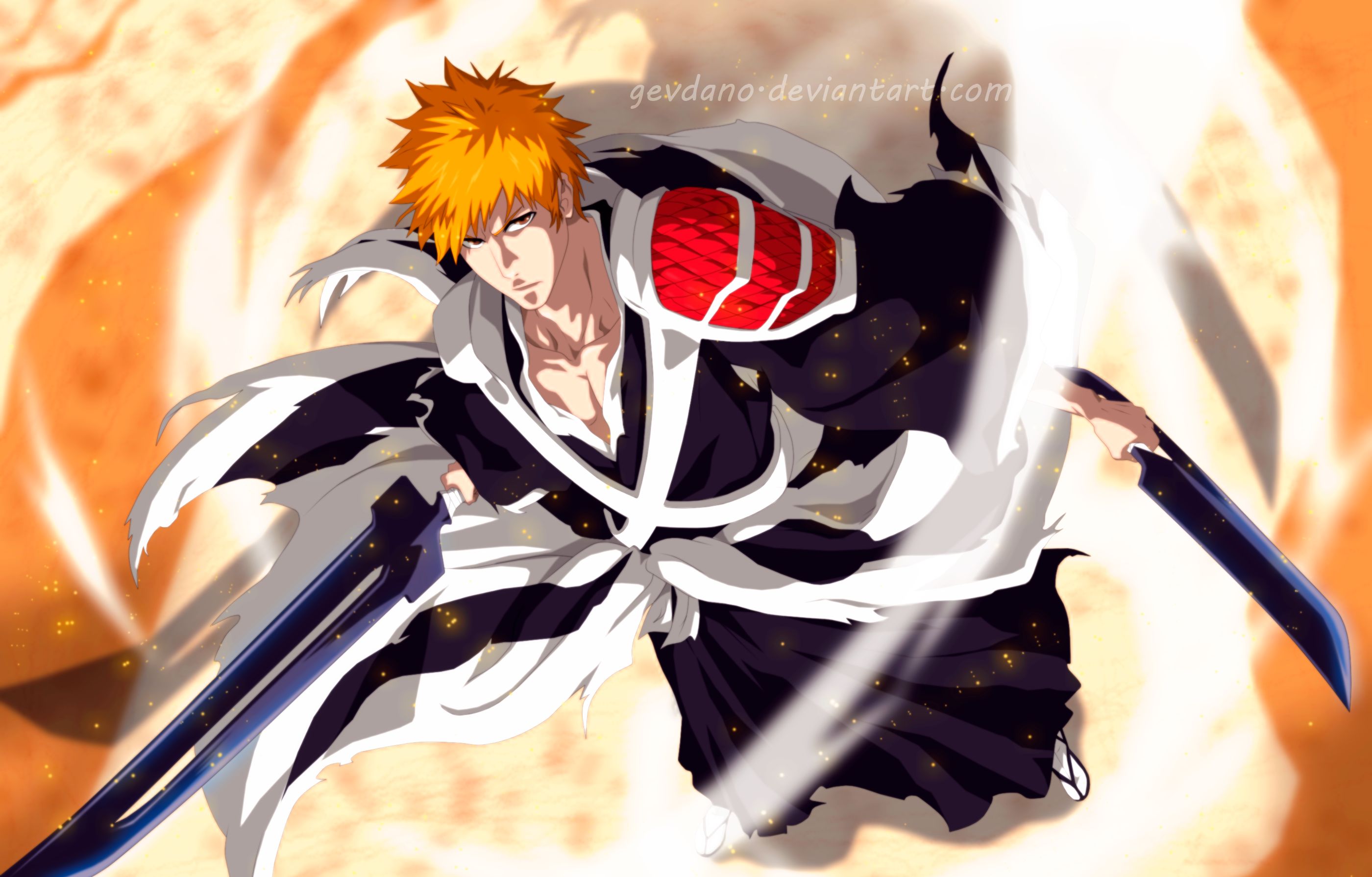 Handy-Wallpaper Bleach, Ichigo Kurosaki, Animes kostenlos herunterladen.