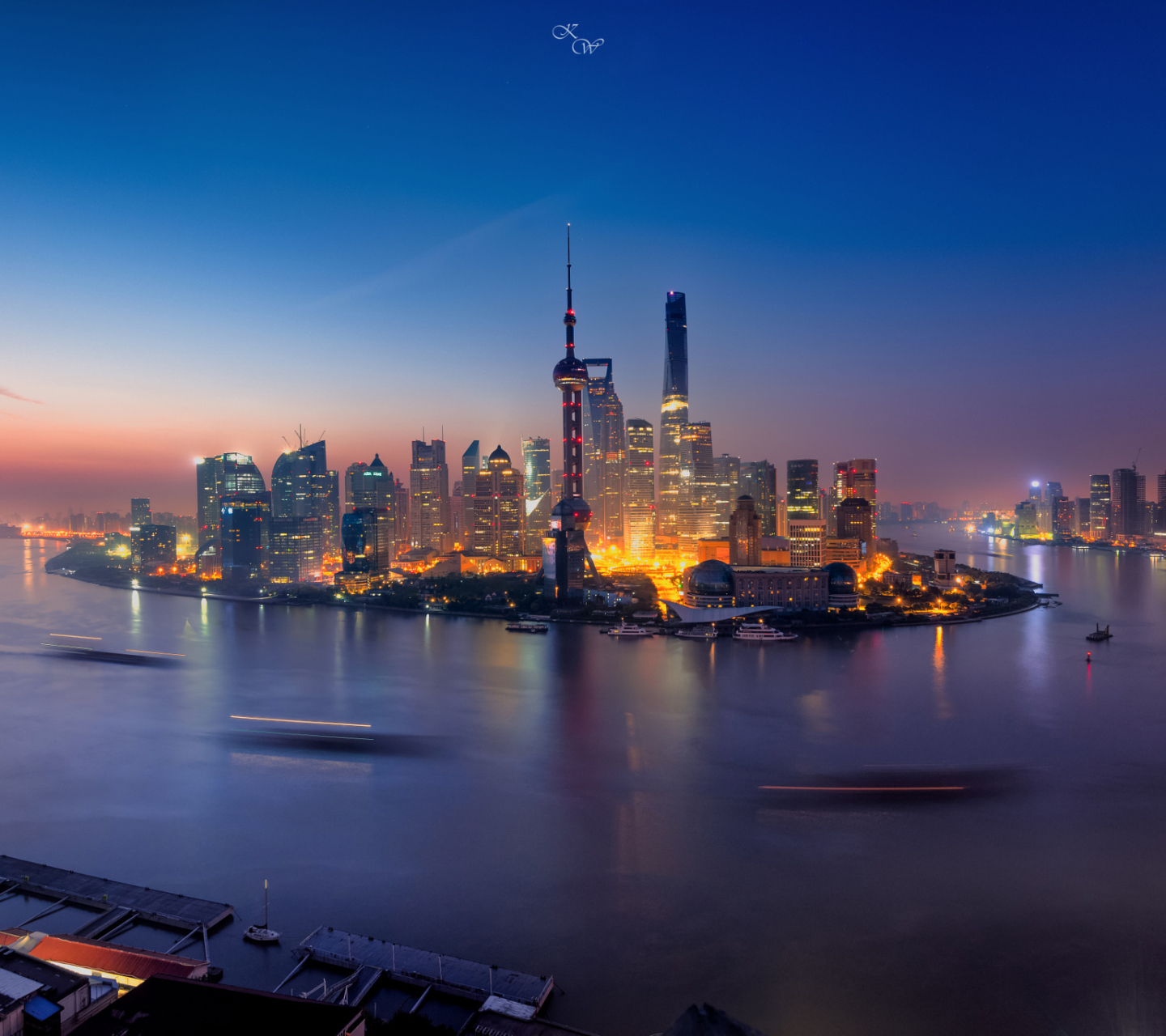 Free download wallpaper Cities, Night, Twilight, China, Shanghai, Man Made, Time Lapse on your PC desktop
