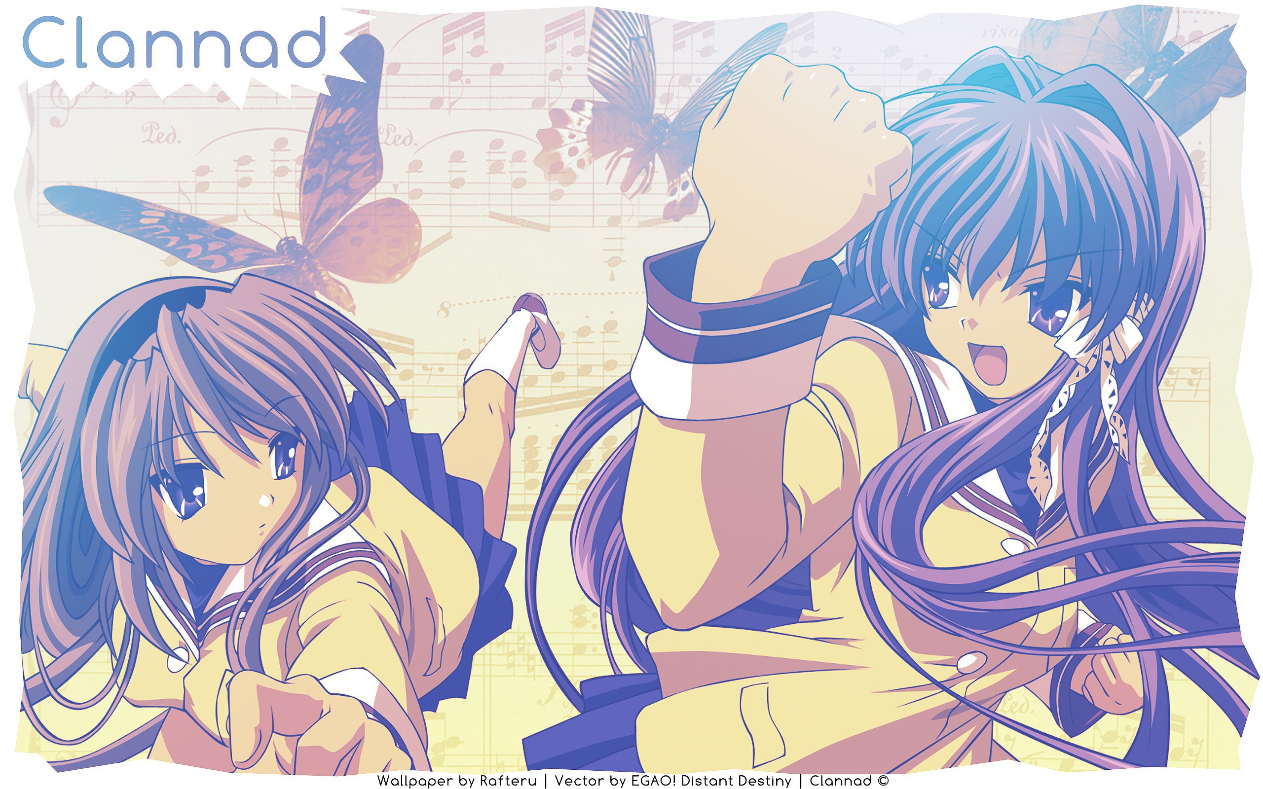 Handy-Wallpaper Animes, Kyou Fujibayashi, Clannad kostenlos herunterladen.