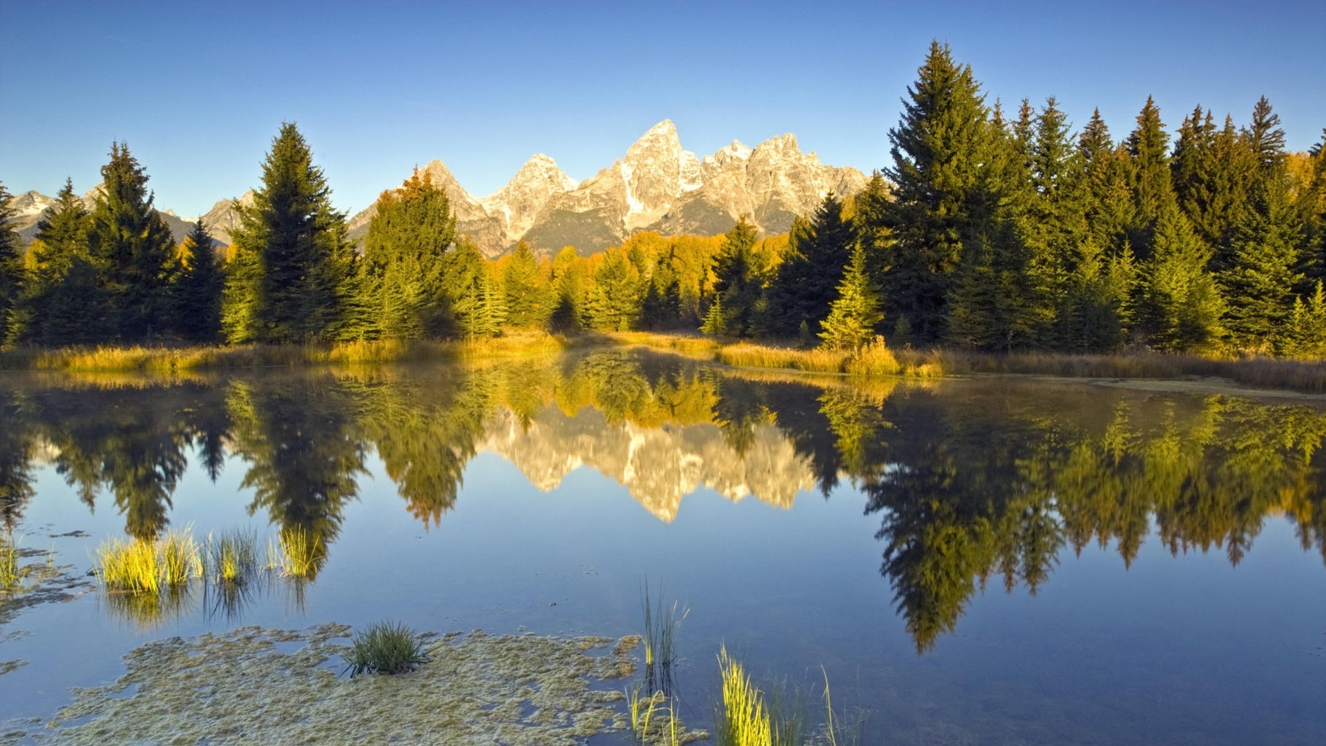 PCデスクトップに風景, 自然, 山脈, 湖画像を無料でダウンロード