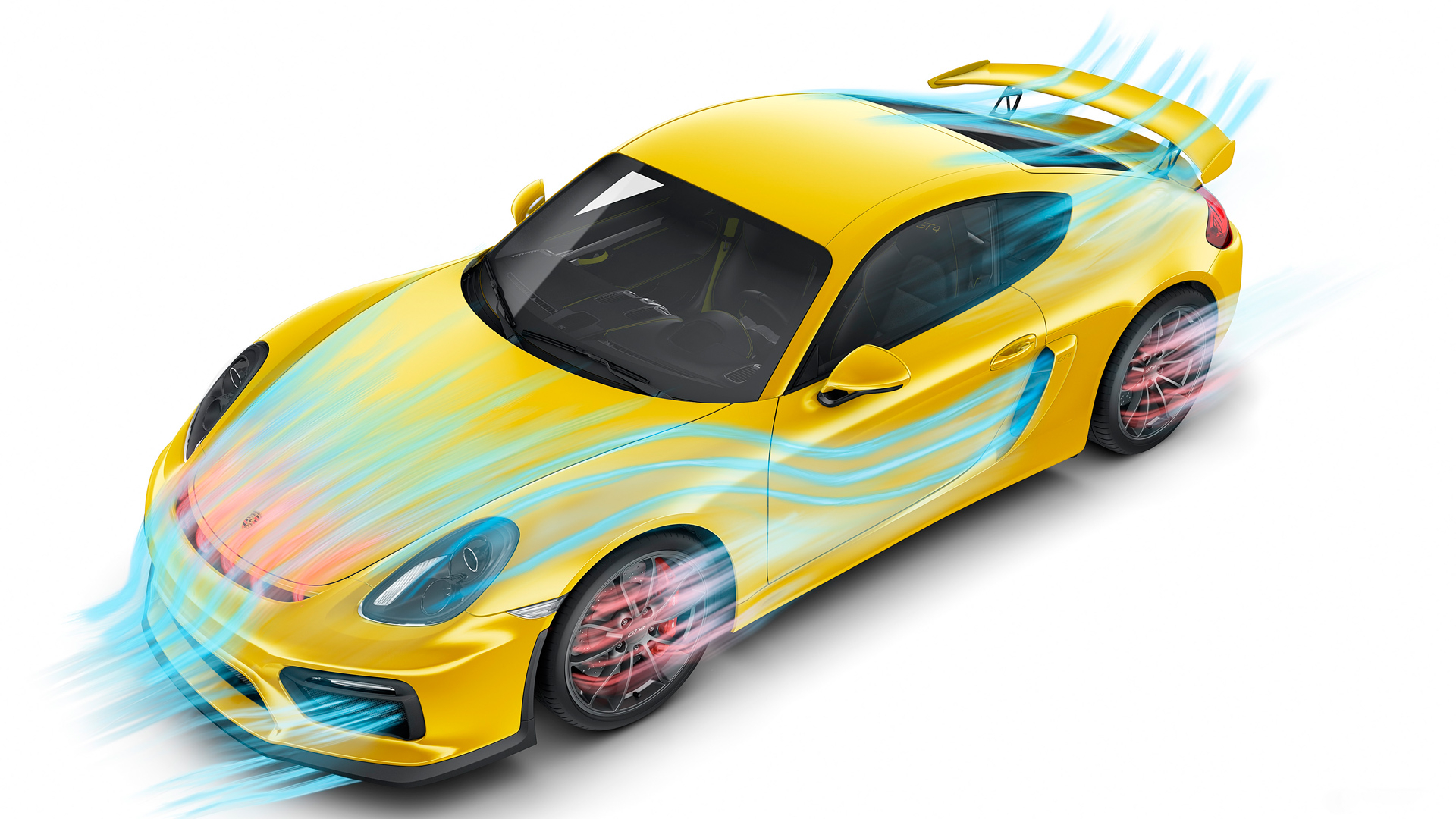 Download mobile wallpaper Porsche Cayman Gt4, Porsche Cayman, Porsche, Yellow Car, Vehicles, Car for free.