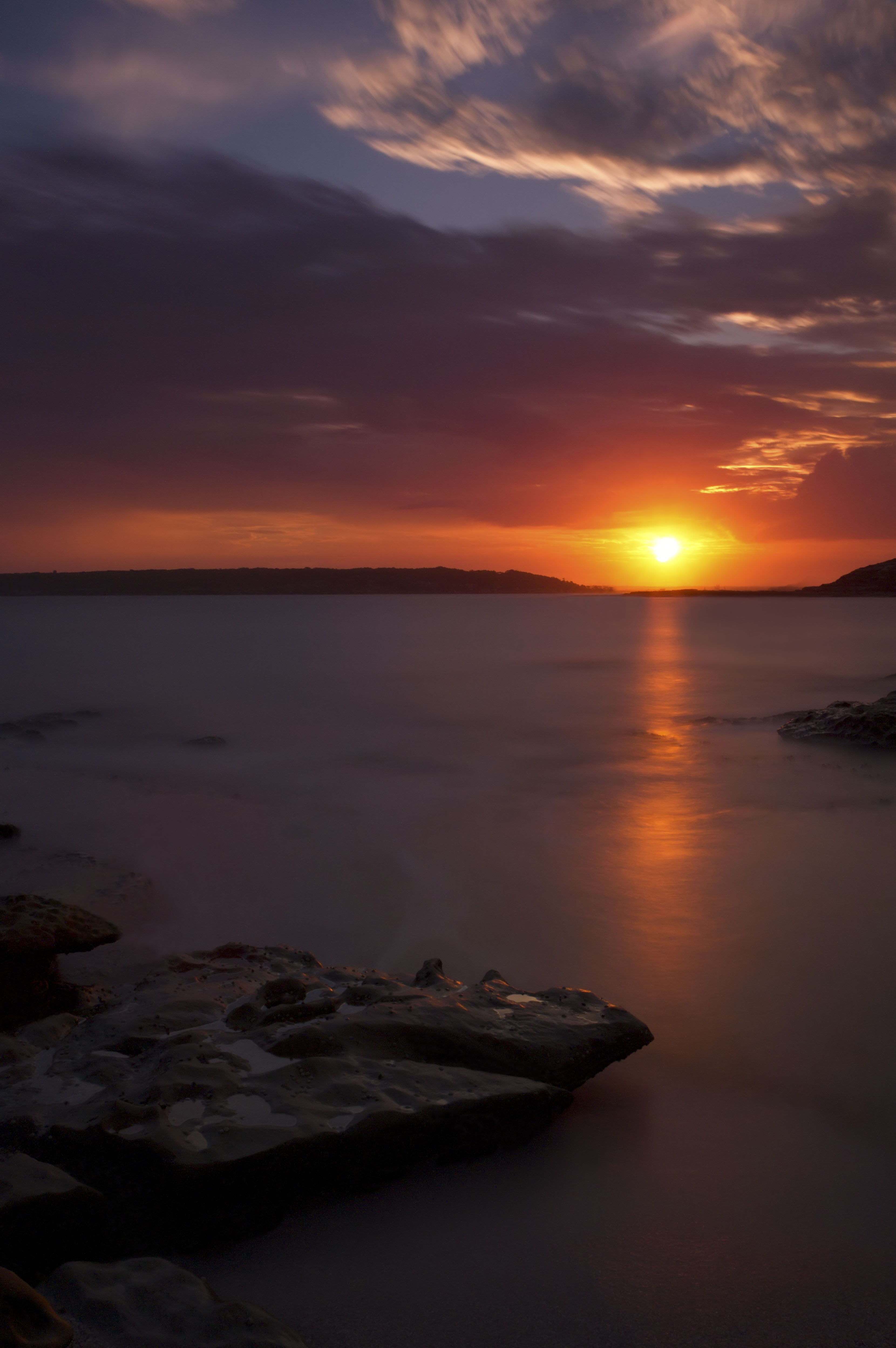 Laden Sie das Natur, Sunset, Stones, Sea, Horizont-Bild kostenlos auf Ihren PC-Desktop herunter