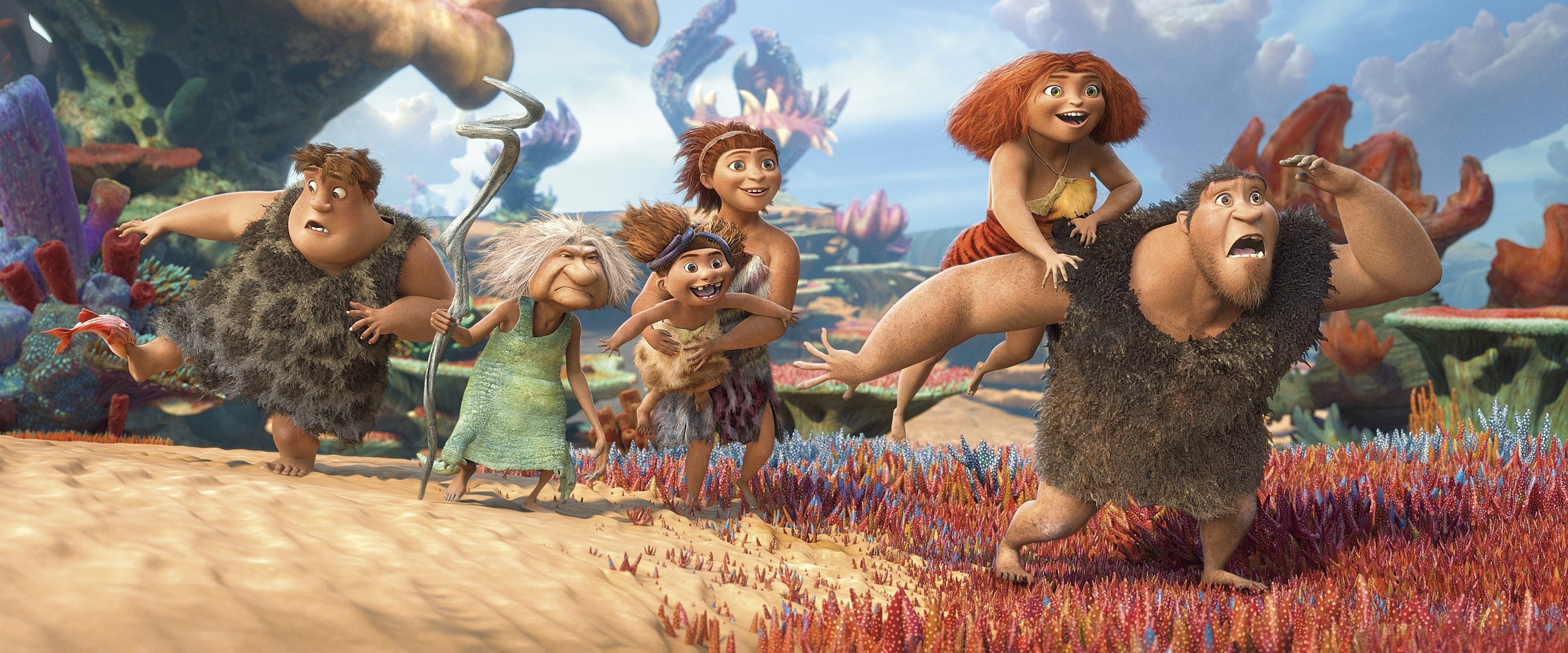 movie, the croods: a new age, eep (the croods), gran (the croods), grug (the croods), guy (the croods), sandy (the croods), the croods 2, thunk (the croods), ugga (the croods)