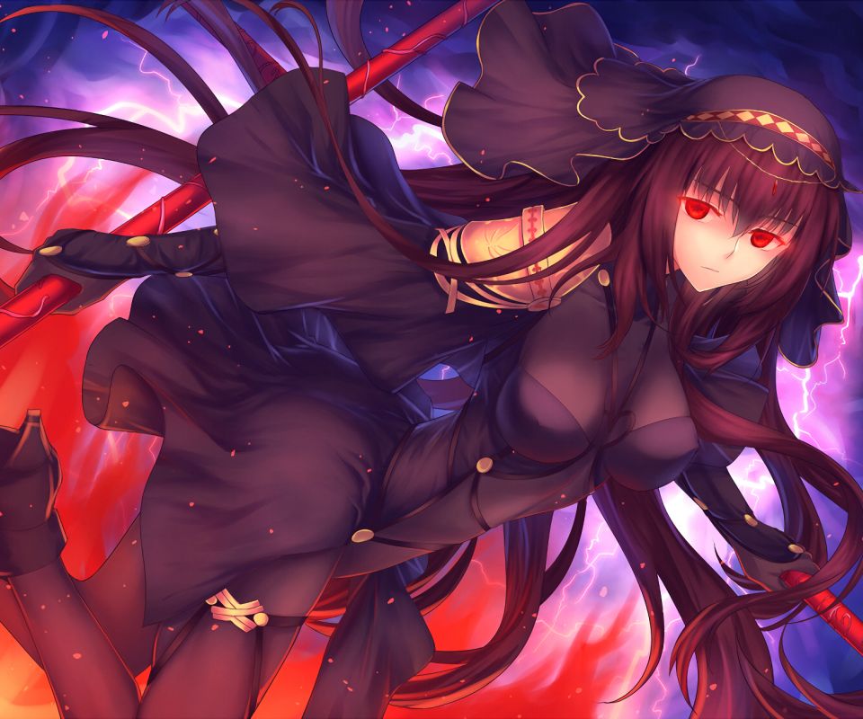 Handy-Wallpaper Animes, Fate/grand Order, Scathach (Schicksal/grand Order), Schicksalsserie kostenlos herunterladen.