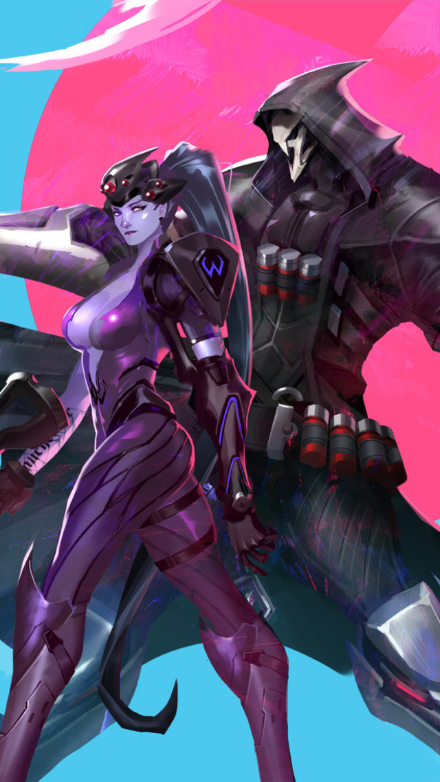 Download mobile wallpaper Overwatch, Video Game, Reaper (Overwatch), Widowmaker (Overwatch) for free.
