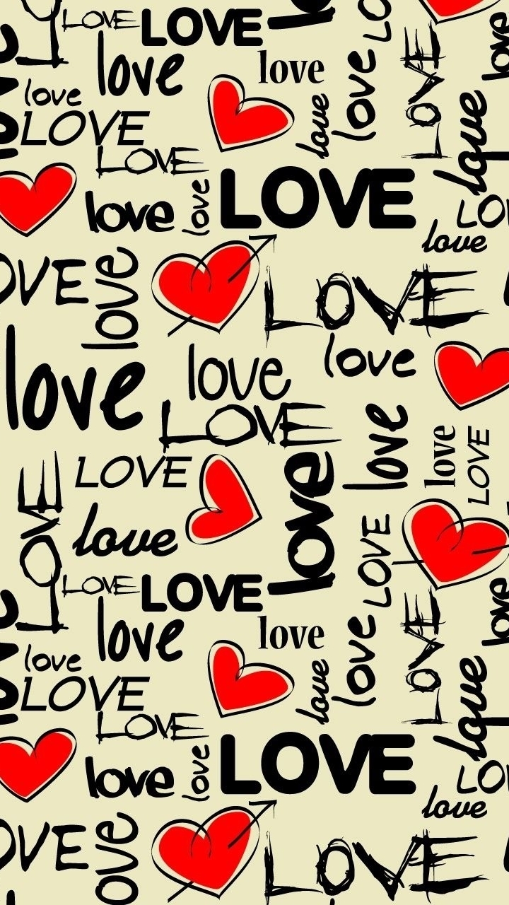 Download mobile wallpaper Love, Heart, Word, Artistic for free.