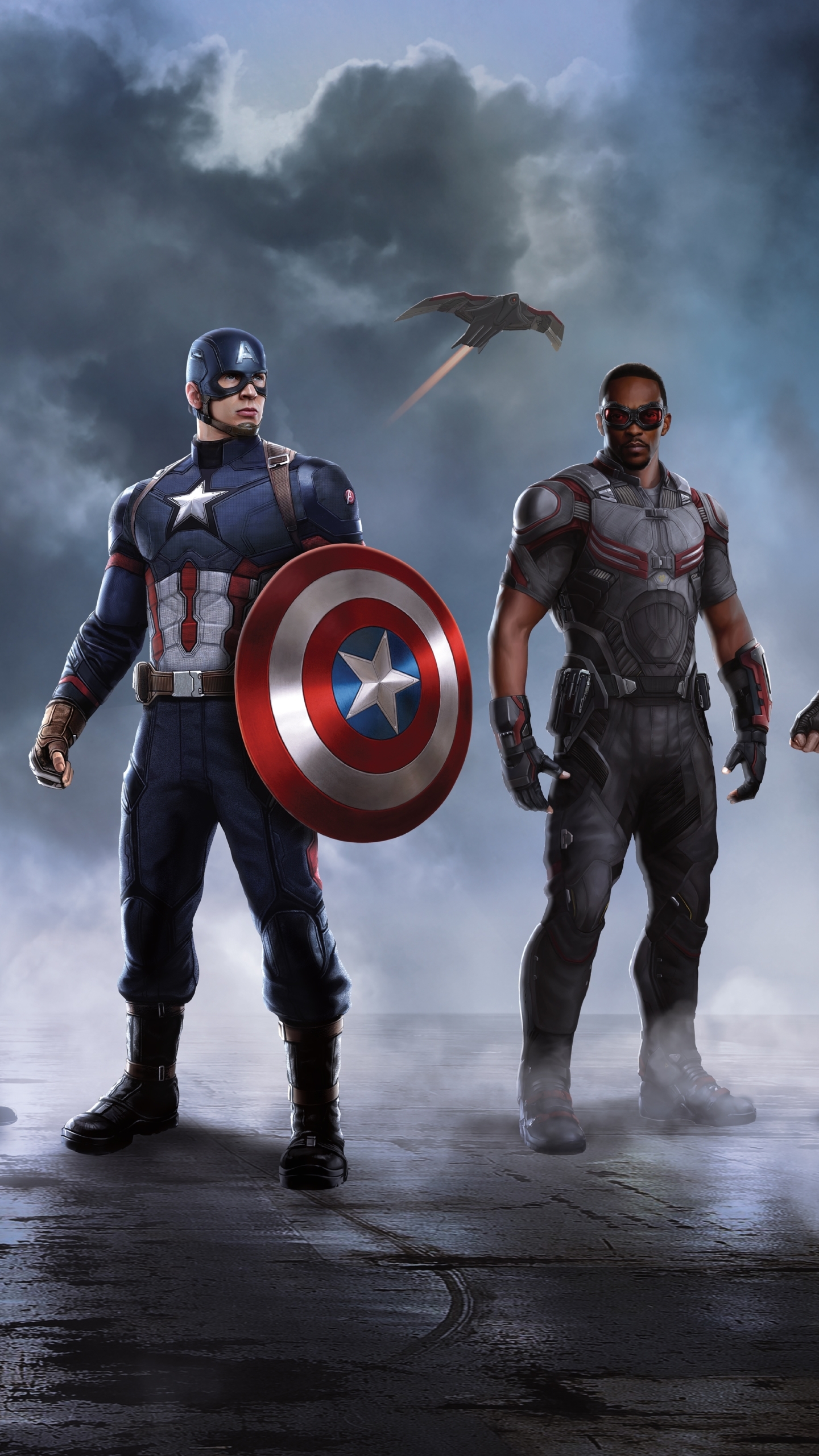 Download mobile wallpaper Captain America, Movie, Falcon (Marvel Comics), Steve Rogers, Captain America: Civil War, Sam Wilson for free.