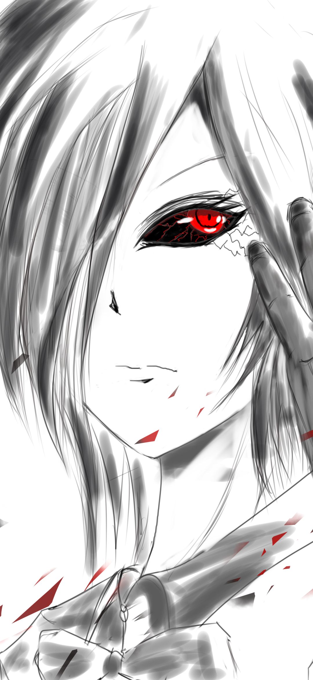 Download mobile wallpaper Anime, Red Eyes, Tokyo Ghoul, Touka Kirishima for free.