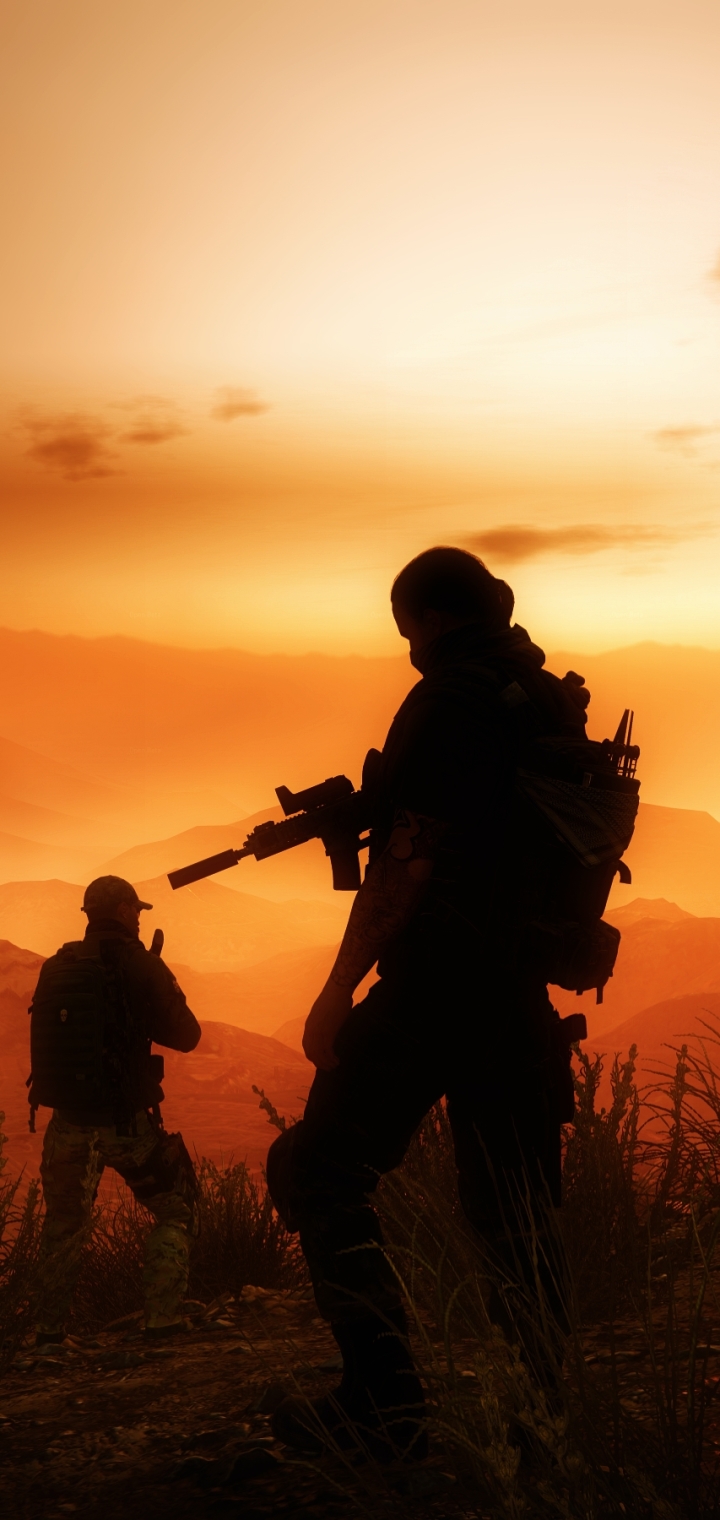 Handy-Wallpaper Silhouette, Computerspiele, Tom Clancy’S Ghost Recon Wildlands kostenlos herunterladen.