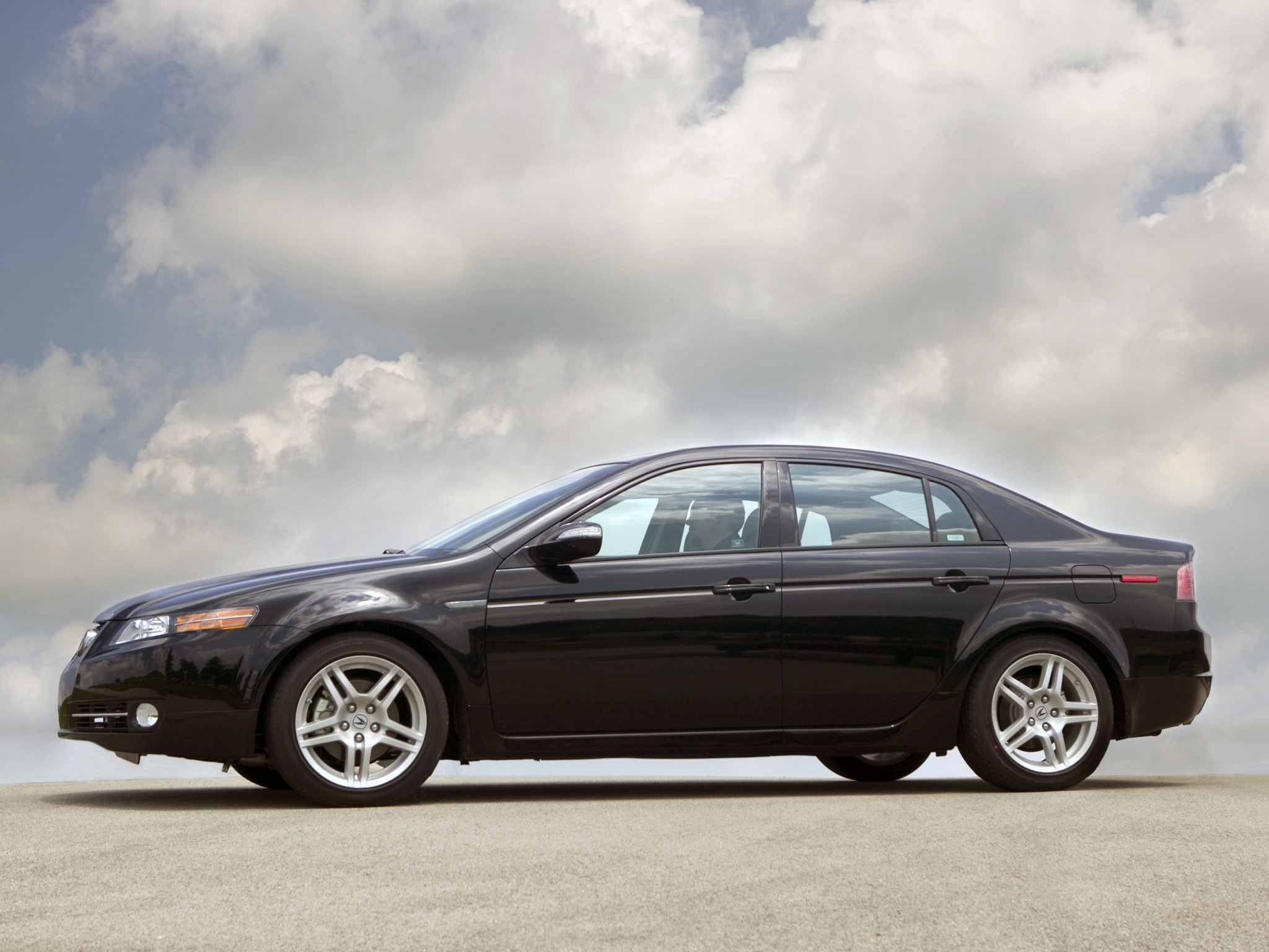 auto, acura, clouds, cars, black, side view, style, akura, tl, 2007 Full HD