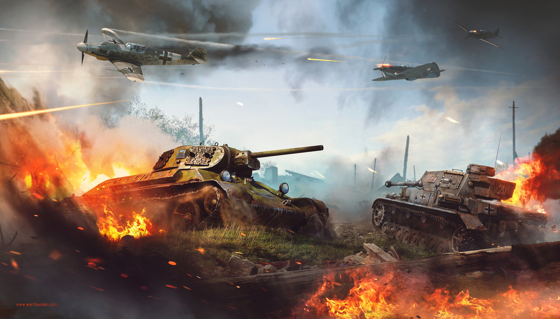 Download mobile wallpaper Tank, Video Game, Warplane, War Thunder for free.