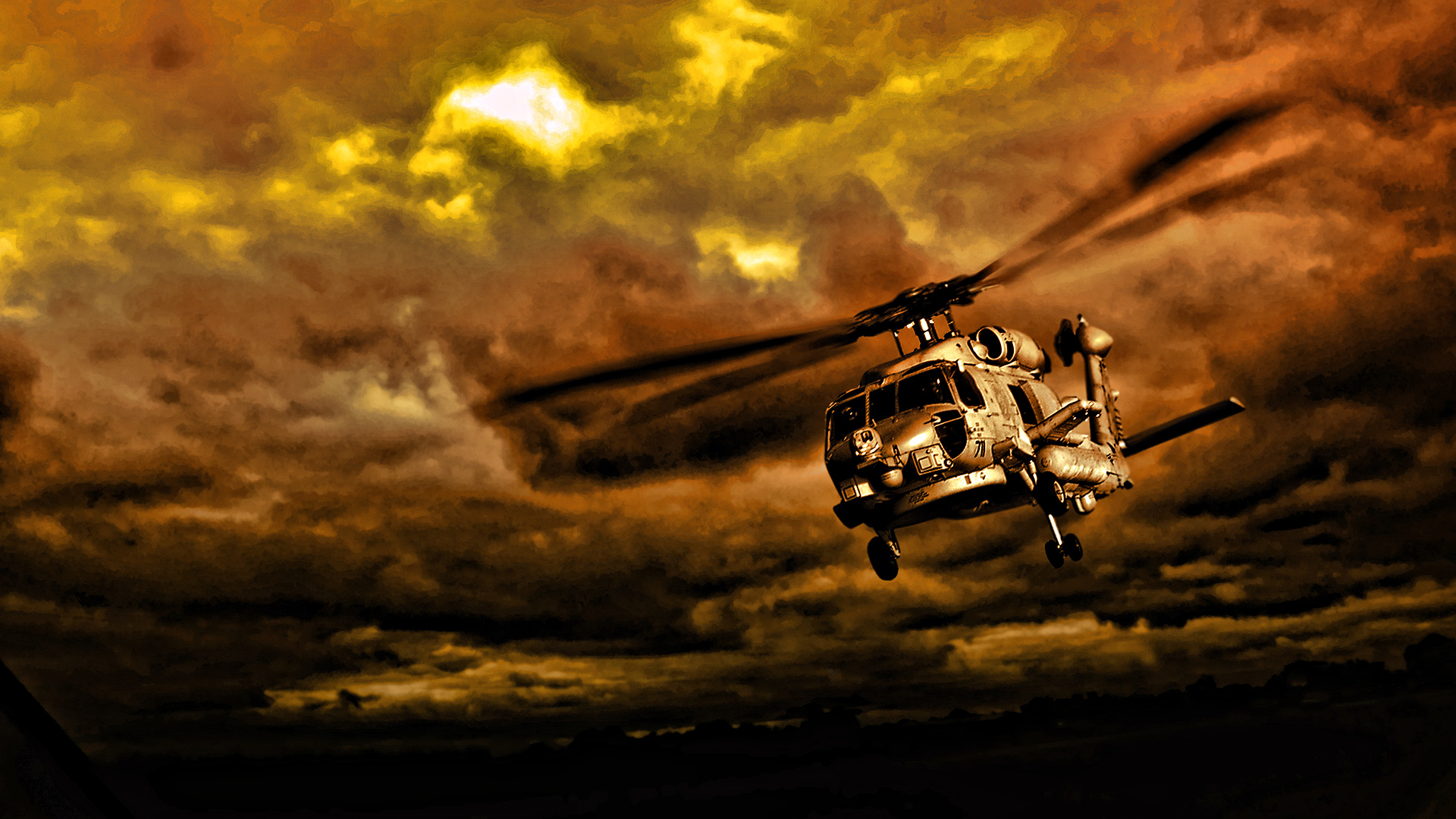 211031 Hintergrundbild herunterladen militär, helikopter, sh 60, militärhubschrauber - Bildschirmschoner und Bilder kostenlos