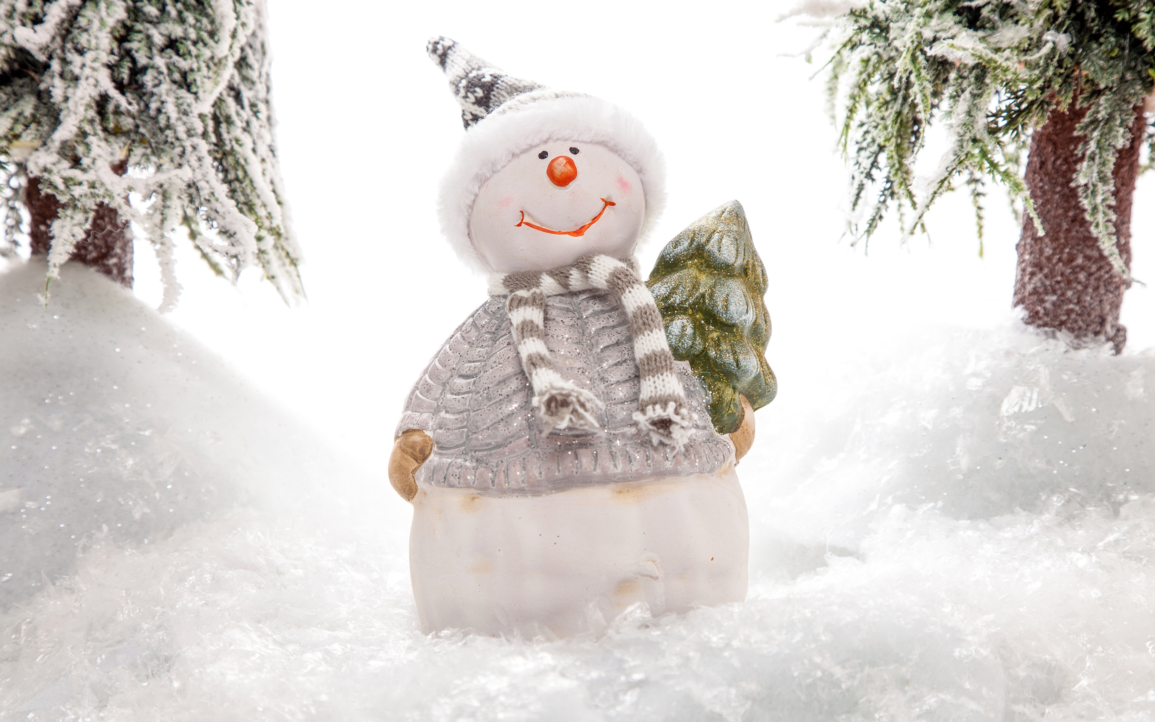 Laden Sie das Schnee, Schneemann, Hut, Schal, Künstlerisch-Bild kostenlos auf Ihren PC-Desktop herunter