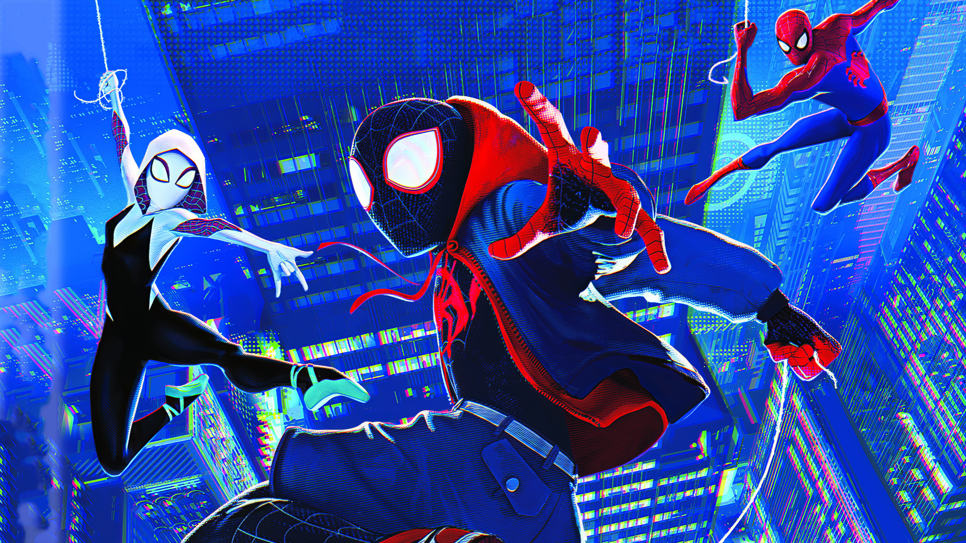 Download mobile wallpaper Spider Man, Movie, Gwen Stacy, Miles Morales, Spider Man: Into The Spider Verse for free.