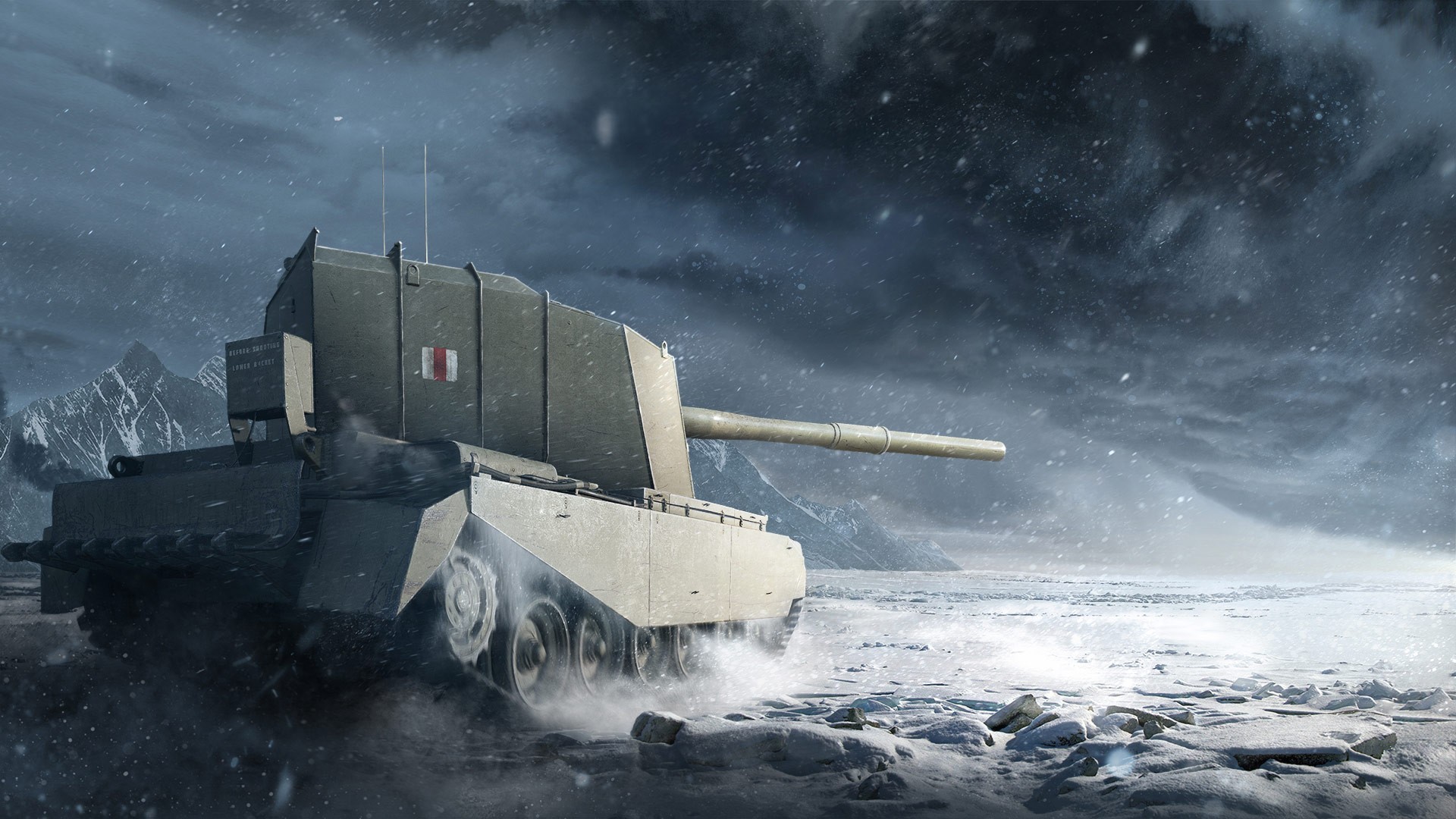Download mobile wallpaper Winter, World Of Tanks, Snowfall, Tank, Video Game for free.