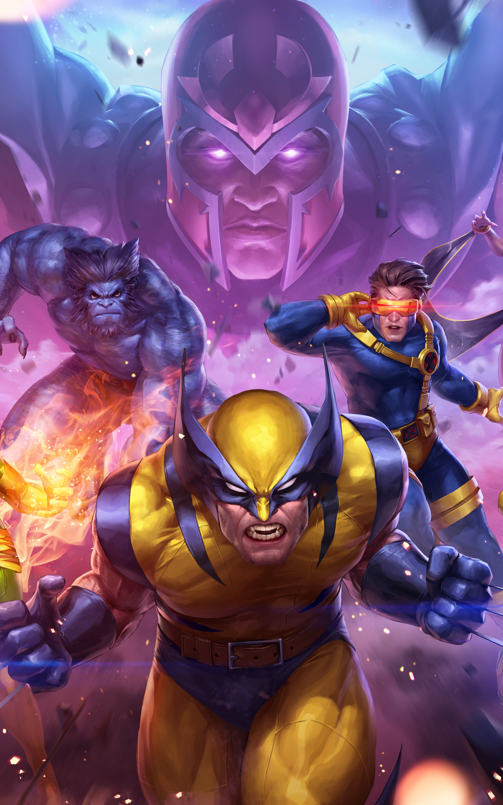 Baixar papel de parede para celular de X Men, Wolverine, Videogame, Magneto (Marvel Comics), Ciclope (Marvel Comics), Besta (Marvel Comics), Marvel Future Fight gratuito.