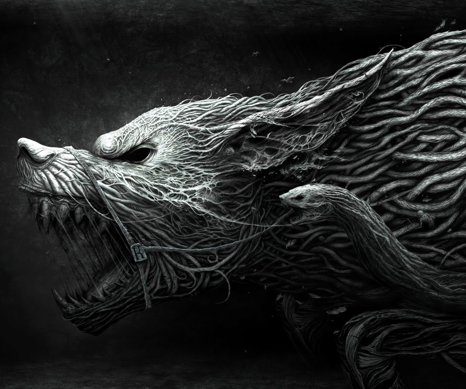 Free download wallpaper Fantasy, Dark, Snake, Creature, Creepy, Werewolf on your PC desktop