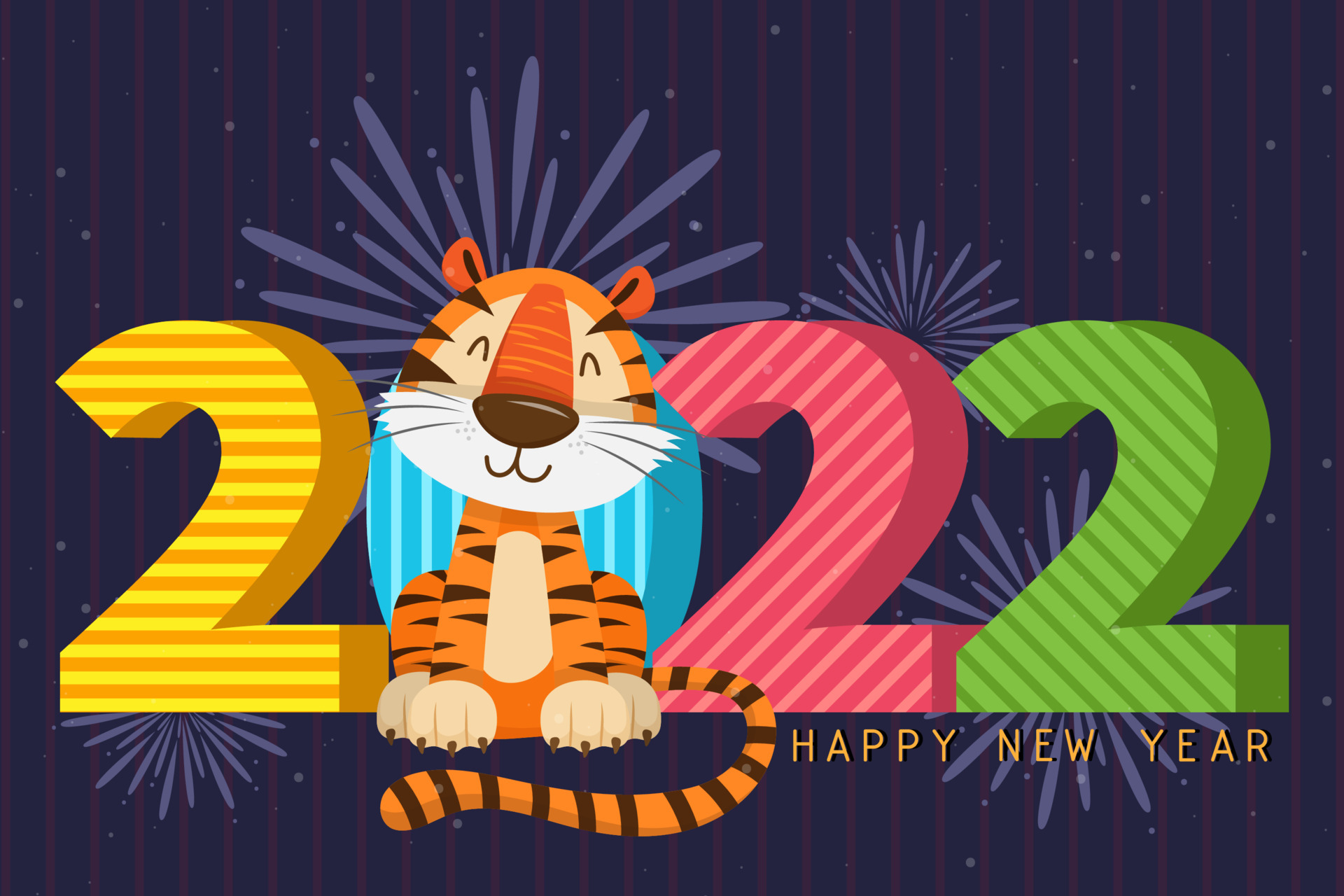 Скачать картинку Китайский Новый Год, Праздничные, С Новым Годом, Год Тигра в телефон бесплатно.
