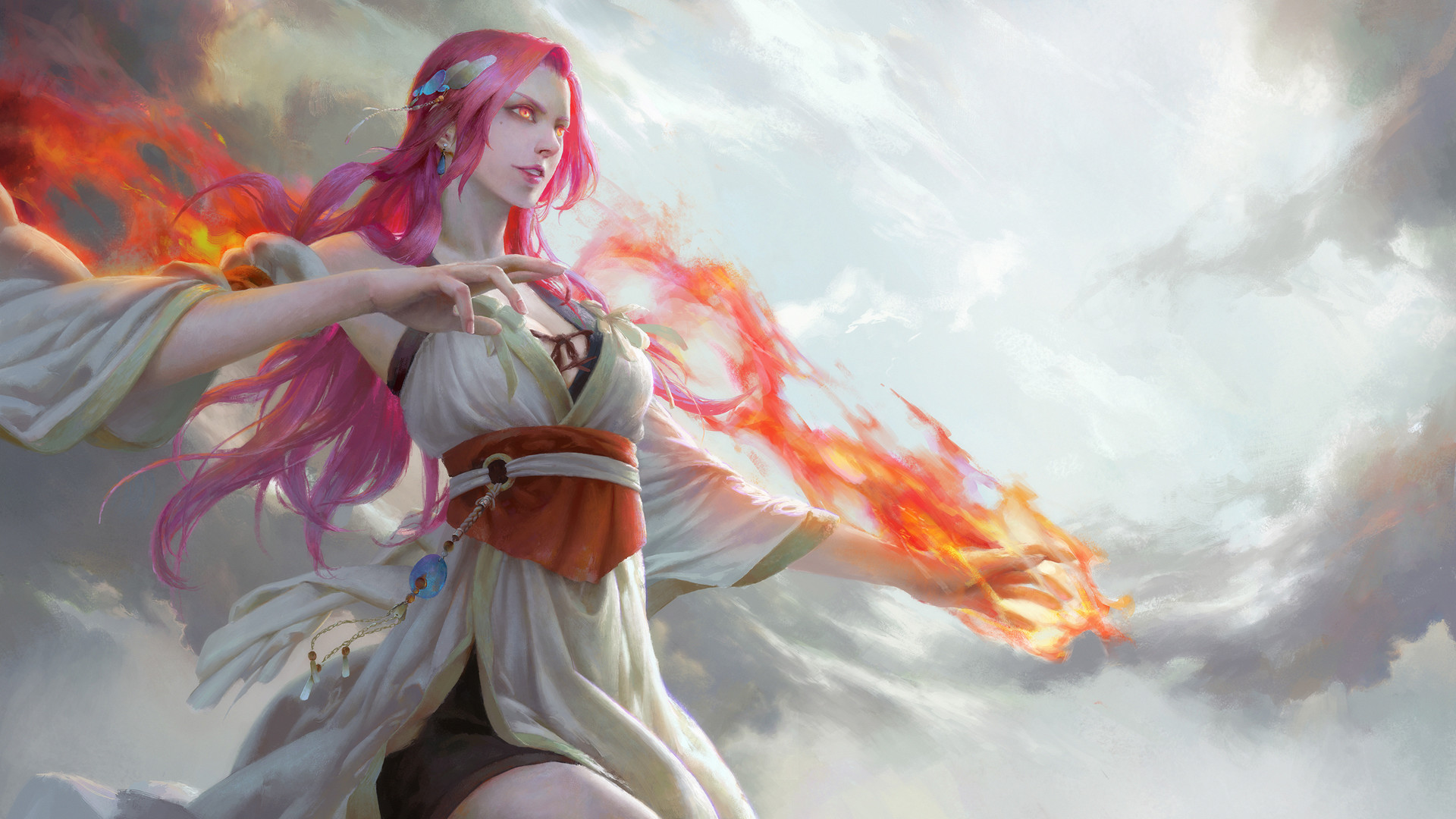 Download mobile wallpaper Fantasy, Sorceress for free.