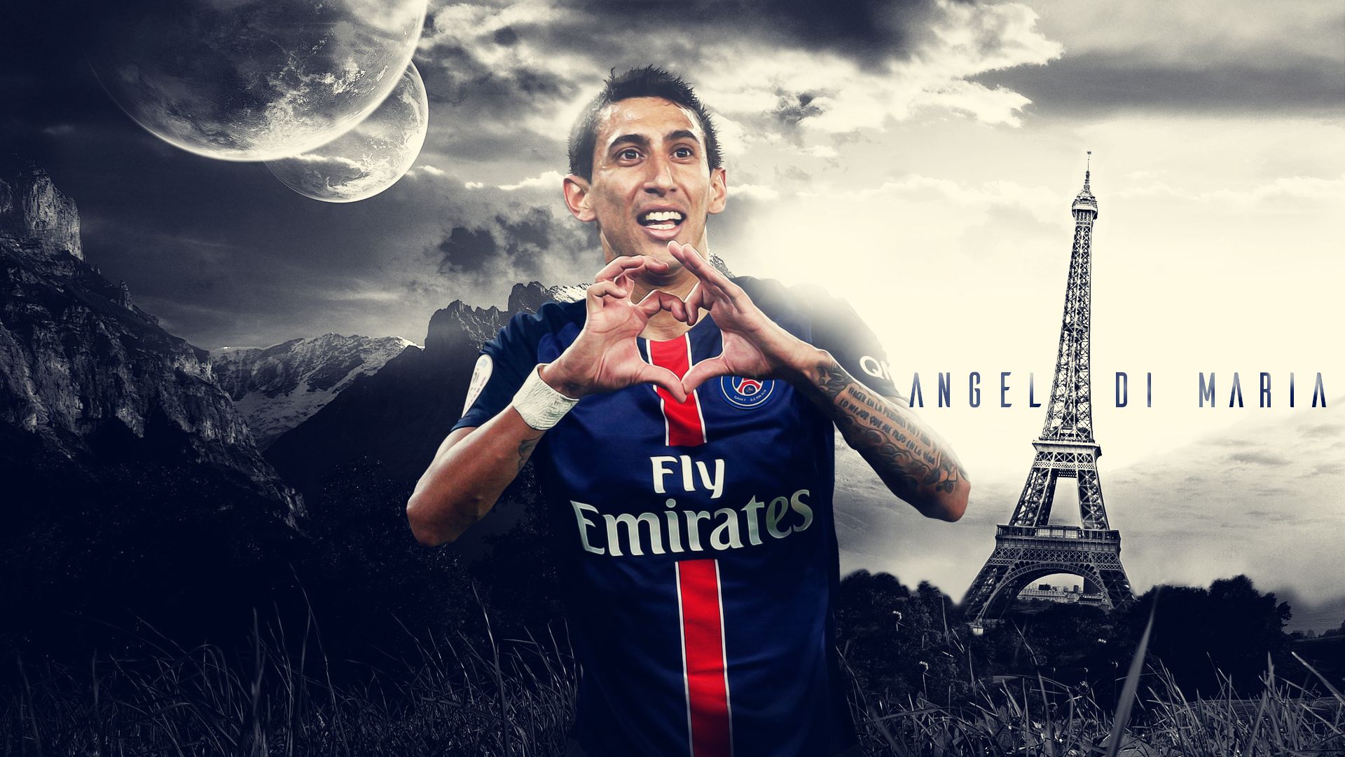 Download mobile wallpaper Sports, Soccer, Paris Saint Germain F C, Ángel Di María for free.
