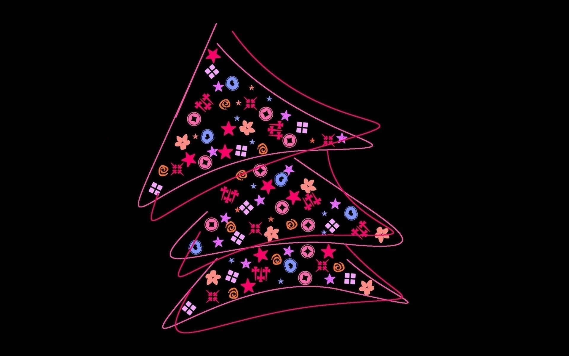 PCデスクトップにクリスマス, クリスマスツリー, ホリデー, ミニマリスト画像を無料でダウンロード