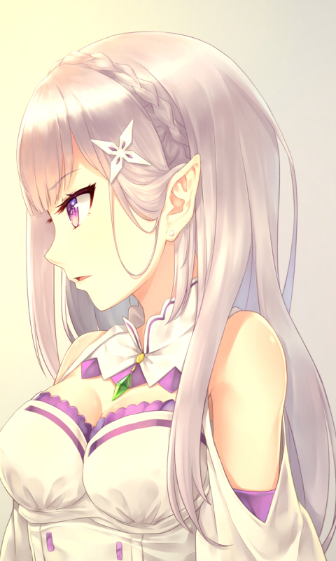 Descarga gratuita de fondo de pantalla para móvil de Animado, Emilia (Re:zero), Re:zero Comenzando La Vida En Otro Mundo.