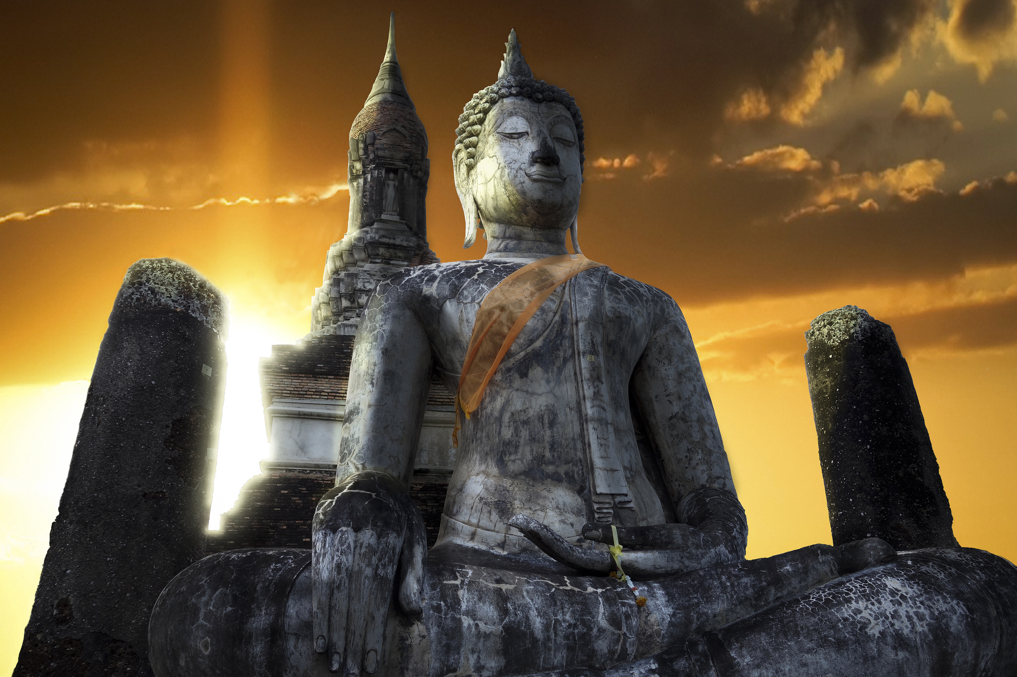 buddha, religious, statue 4K Ultra